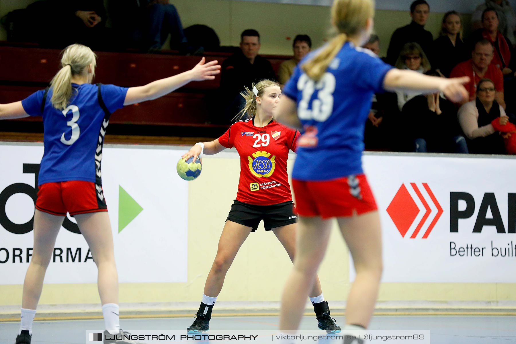 USM F16 Steg 4 Åhus Handboll-Skånela IF 20-26,dam,Skövde Idrottshall,Skövde,Sverige,Ungdoms-SM,Handboll,2019,216142