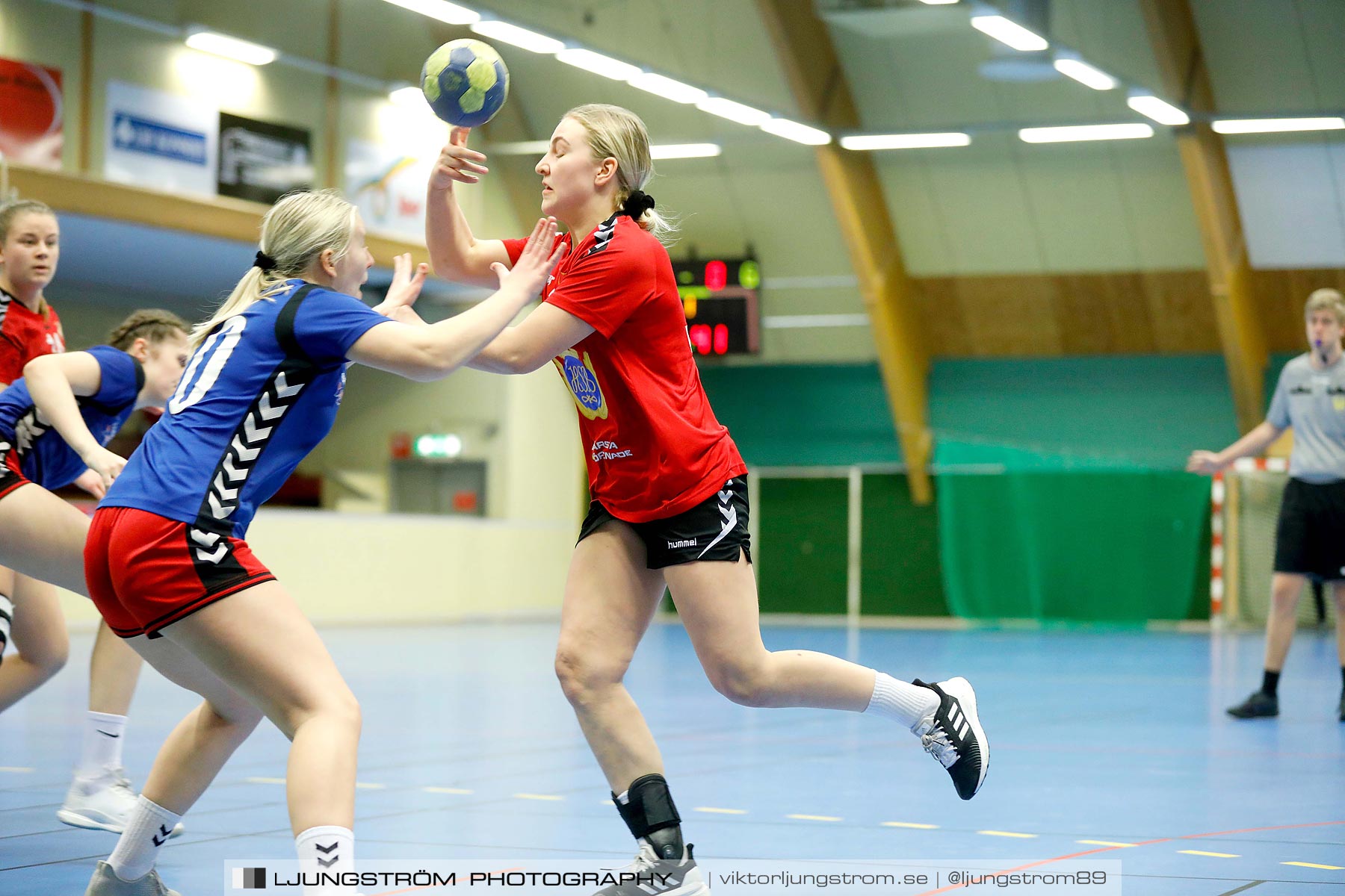 USM F16 Steg 4 Åhus Handboll-Skånela IF 20-26,dam,Skövde Idrottshall,Skövde,Sverige,Ungdoms-SM,Handboll,2019,216143