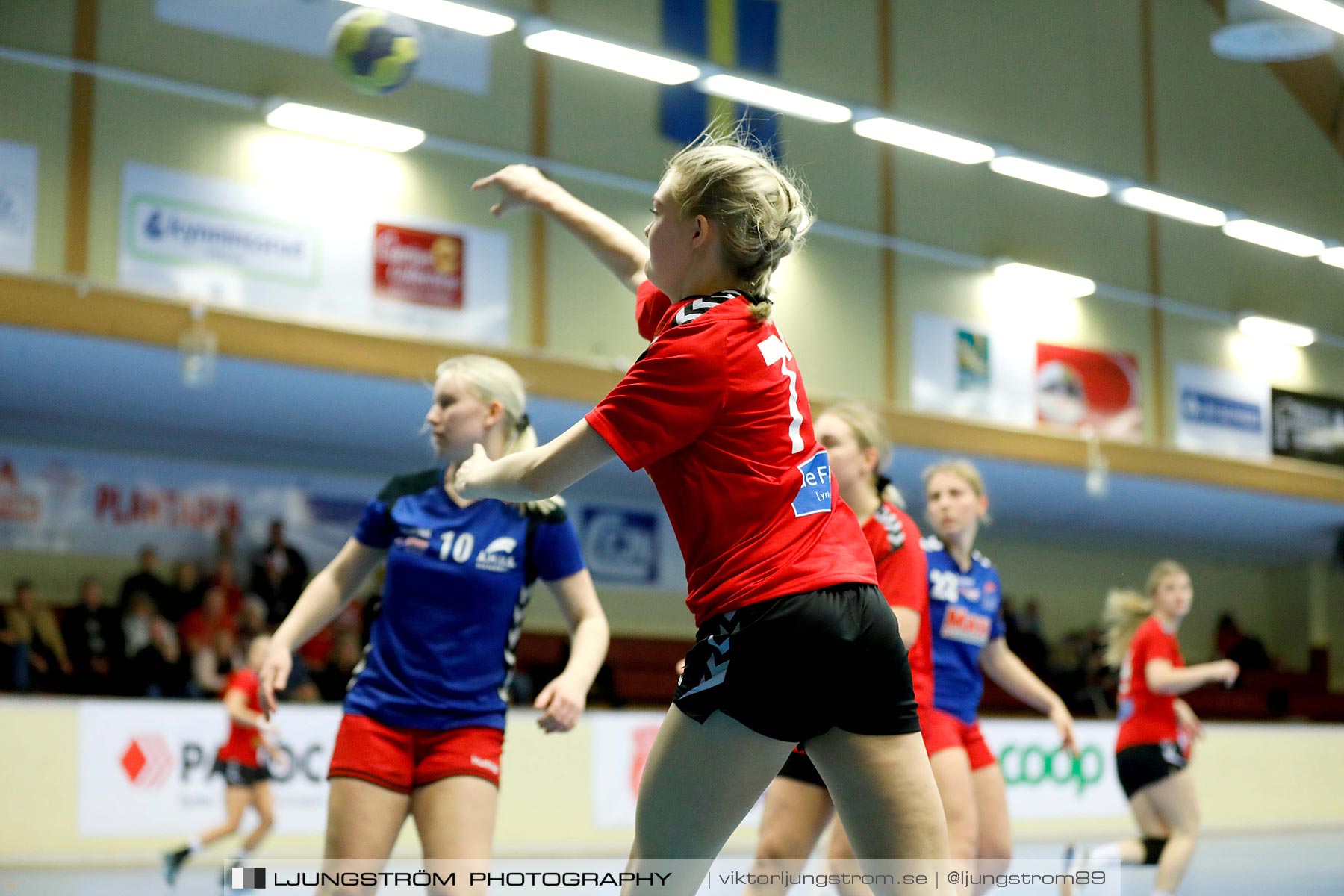 USM F16 Steg 4 Åhus Handboll-Skånela IF 20-26,dam,Skövde Idrottshall,Skövde,Sverige,Ungdoms-SM,Handboll,2019,216144