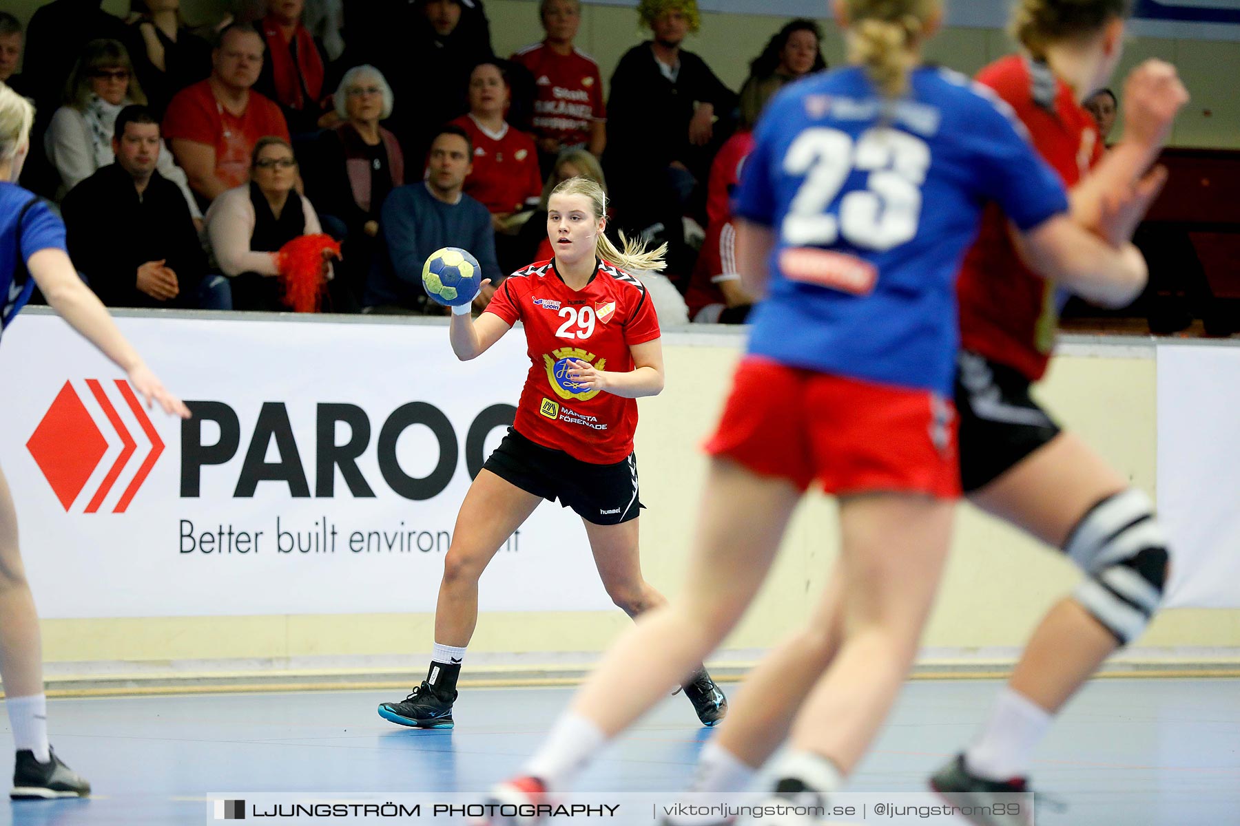 USM F16 Steg 4 Åhus Handboll-Skånela IF 20-26,dam,Skövde Idrottshall,Skövde,Sverige,Ungdoms-SM,Handboll,2019,216152