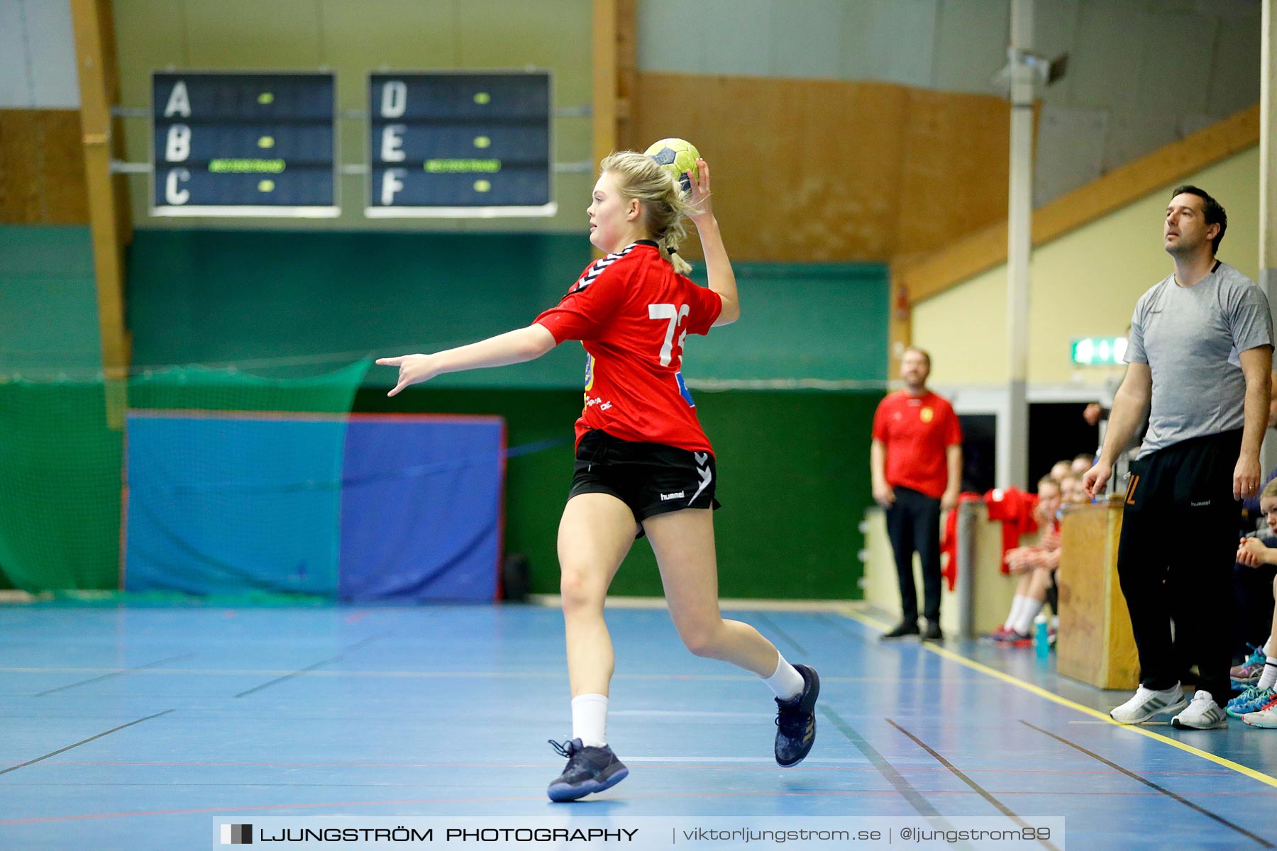 USM F16 Steg 4 Åhus Handboll-Skånela IF 20-26,dam,Skövde Idrottshall,Skövde,Sverige,Ungdoms-SM,Handboll,2019,216159