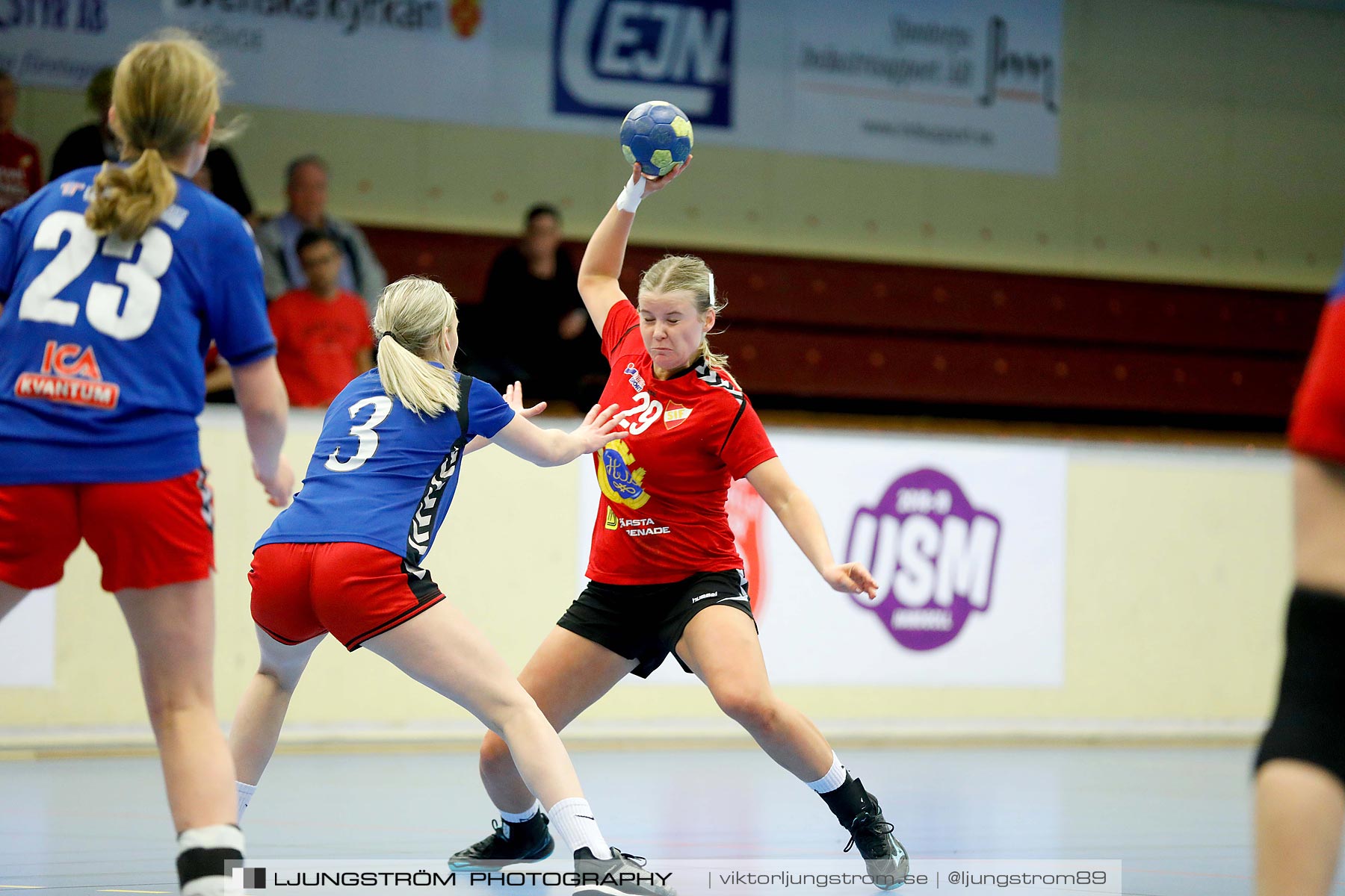 USM F16 Steg 4 Åhus Handboll-Skånela IF 20-26,dam,Skövde Idrottshall,Skövde,Sverige,Ungdoms-SM,Handboll,2019,216164