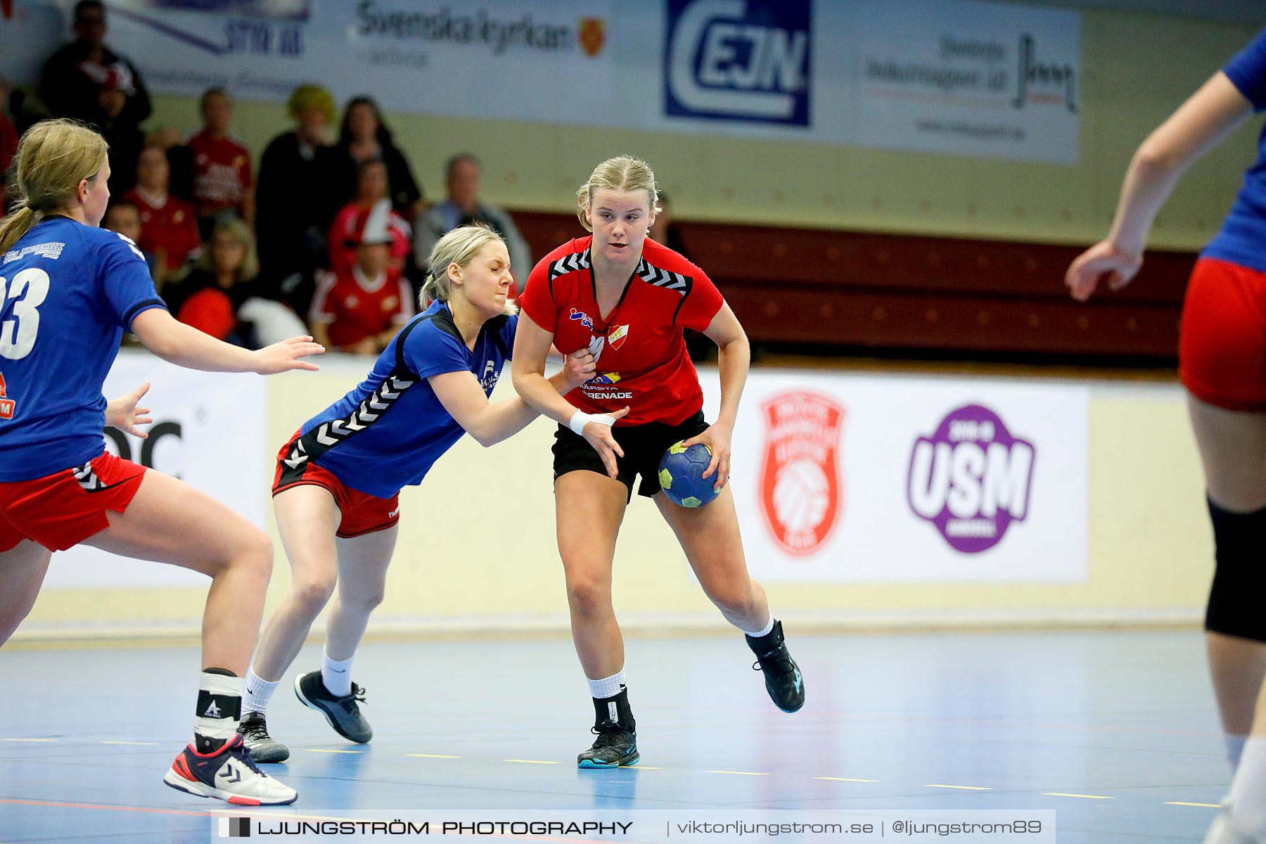 USM F16 Steg 4 Åhus Handboll-Skånela IF 20-26,dam,Skövde Idrottshall,Skövde,Sverige,Ungdoms-SM,Handboll,2019,216167