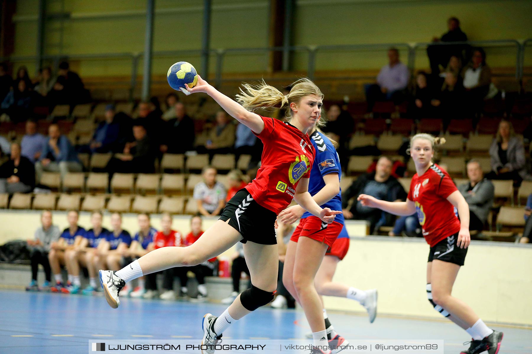 USM F16 Steg 4 Åhus Handboll-Skånela IF 20-26,dam,Skövde Idrottshall,Skövde,Sverige,Ungdoms-SM,Handboll,2019,216174