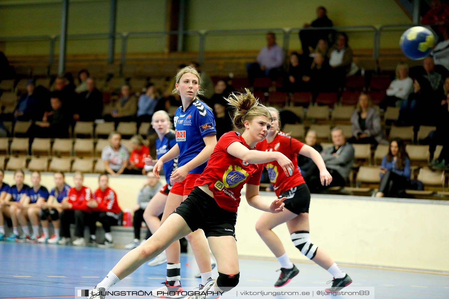 USM F16 Steg 4 Åhus Handboll-Skånela IF 20-26,dam,Skövde Idrottshall,Skövde,Sverige,Ungdoms-SM,Handboll,2019,216175