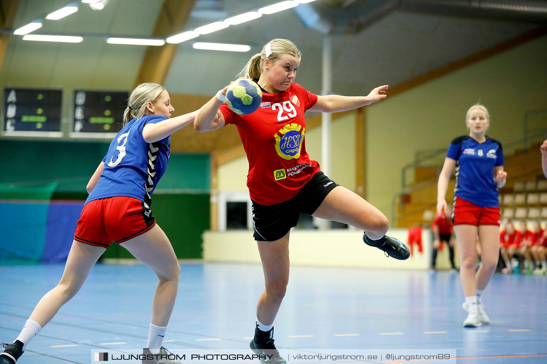 USM F16 Steg 4 Åhus Handboll-Skånela IF 20-26,dam,Skövde Idrottshall,Skövde,Sverige,Ungdoms-SM,Handboll,2019,216186