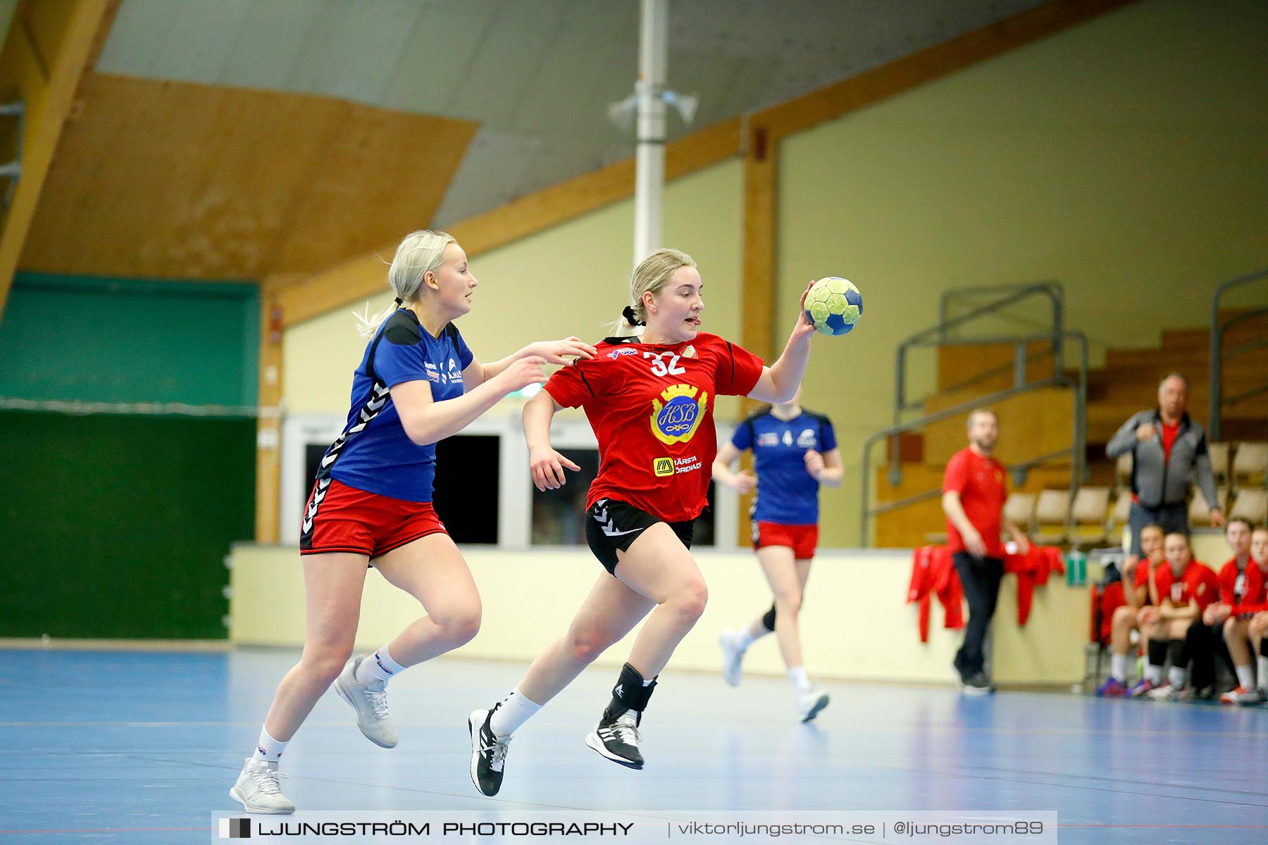 USM F16 Steg 4 Åhus Handboll-Skånela IF 20-26,dam,Skövde Idrottshall,Skövde,Sverige,Ungdoms-SM,Handboll,2019,216188