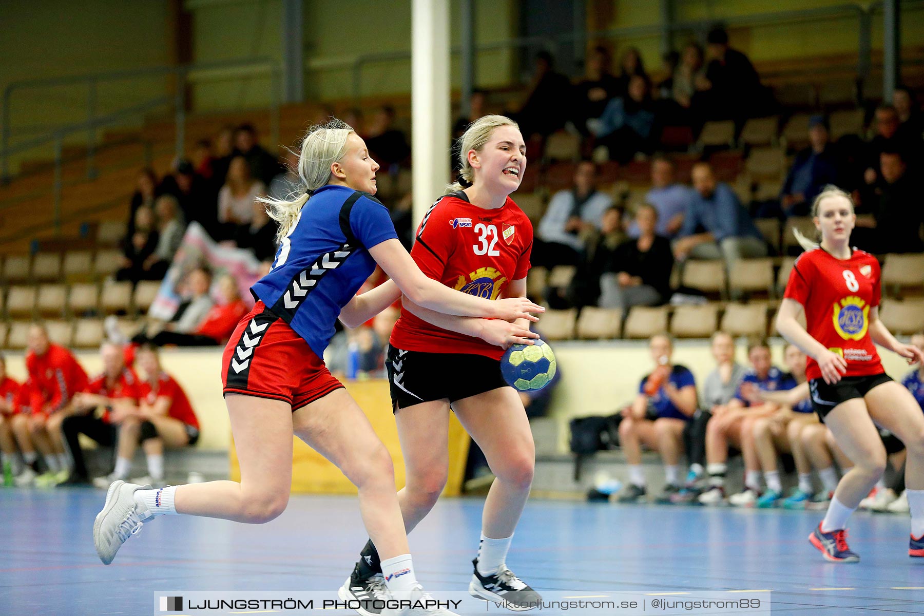 USM F16 Steg 4 Åhus Handboll-Skånela IF 20-26,dam,Skövde Idrottshall,Skövde,Sverige,Ungdoms-SM,Handboll,2019,216189