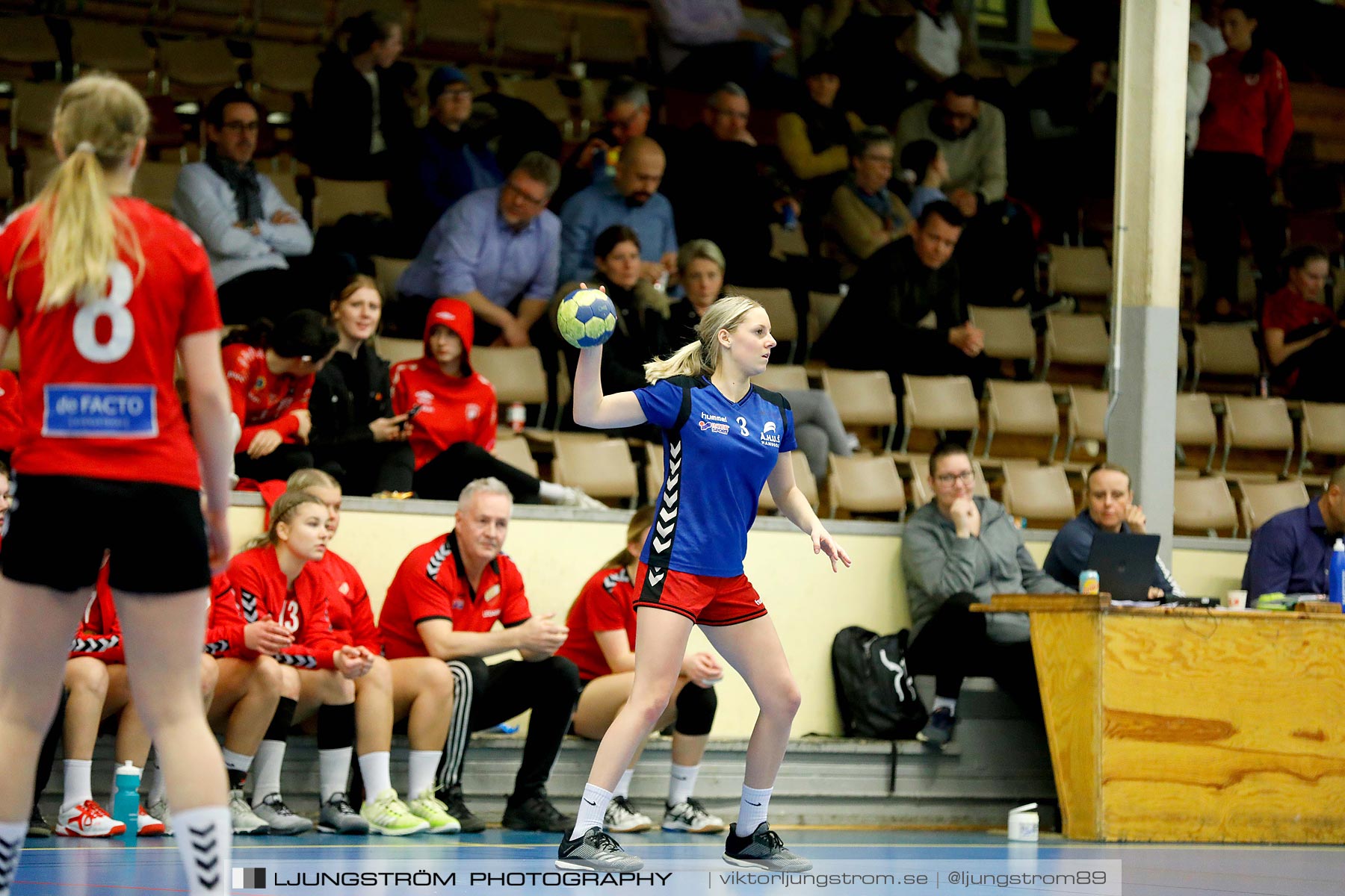 USM F16 Steg 4 Åhus Handboll-Skånela IF 20-26,dam,Skövde Idrottshall,Skövde,Sverige,Ungdoms-SM,Handboll,2019,216198