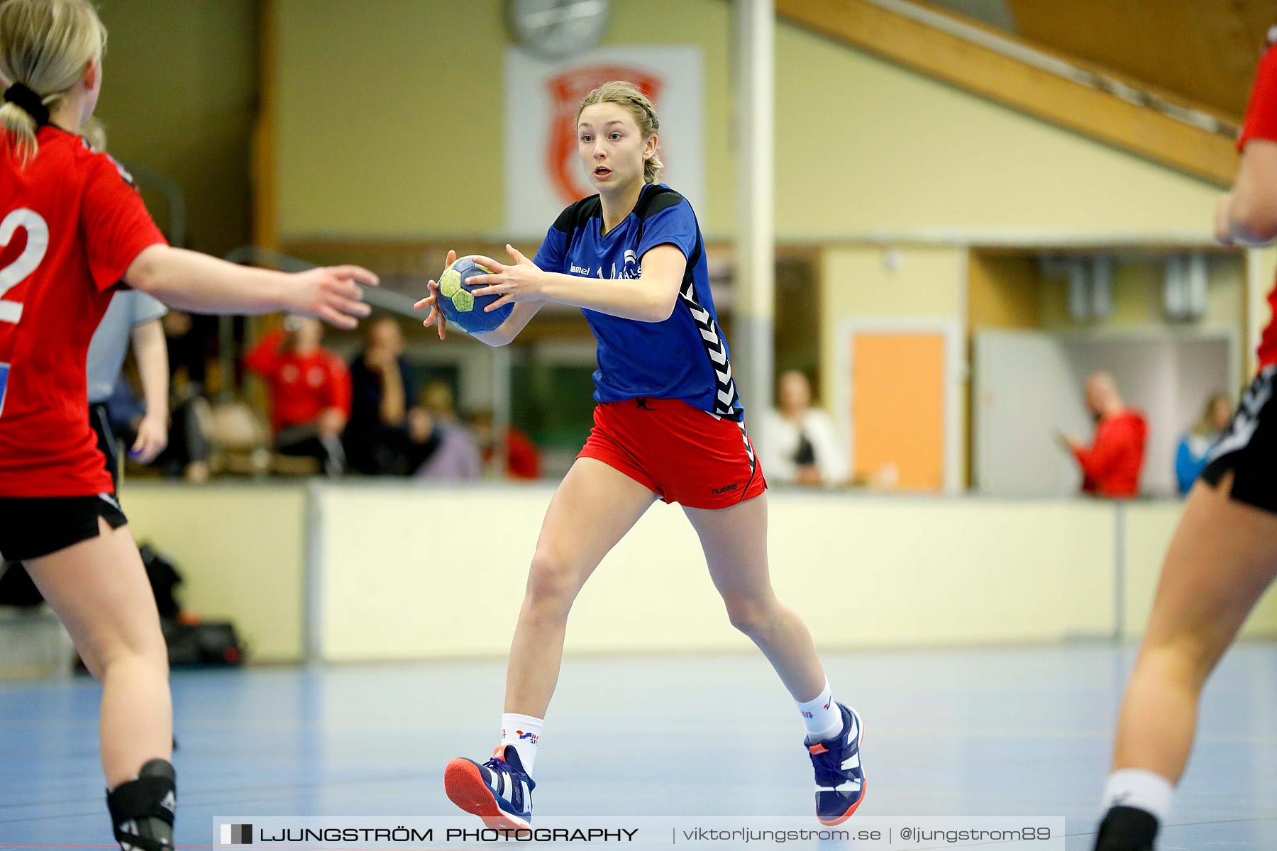 USM F16 Steg 4 Åhus Handboll-Skånela IF 20-26,dam,Skövde Idrottshall,Skövde,Sverige,Ungdoms-SM,Handboll,2019,216202