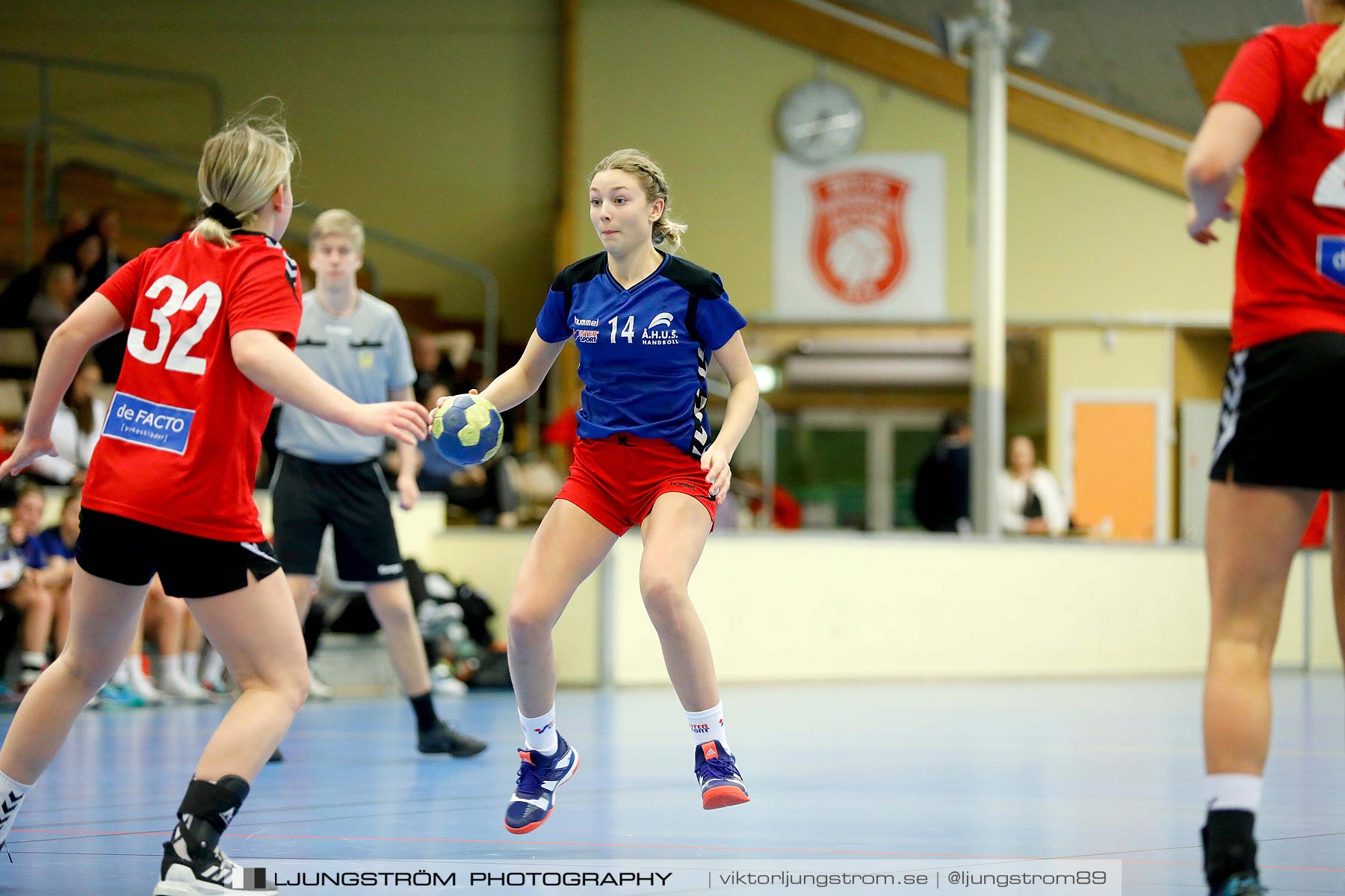 USM F16 Steg 4 Åhus Handboll-Skånela IF 20-26,dam,Skövde Idrottshall,Skövde,Sverige,Ungdoms-SM,Handboll,2019,216203