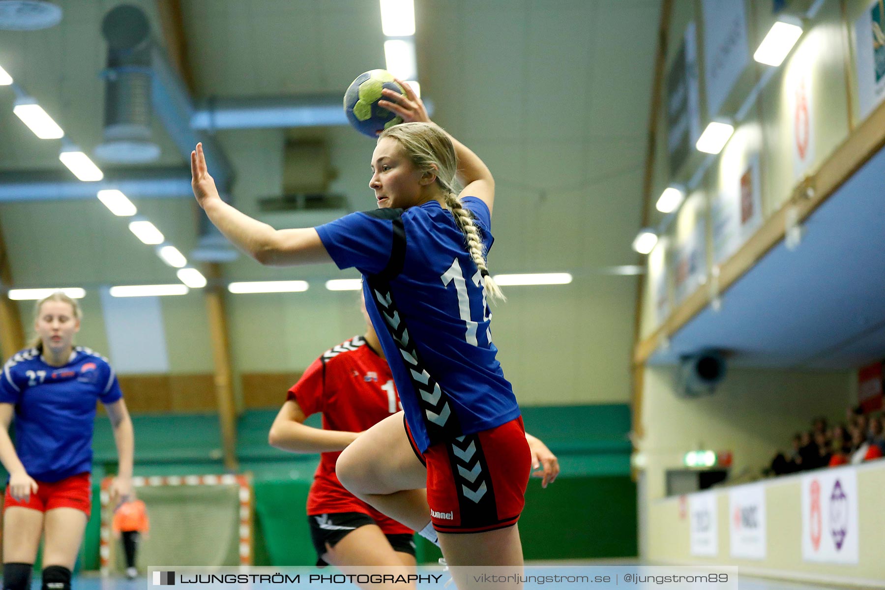 USM F16 Steg 4 Åhus Handboll-Skånela IF 20-26,dam,Skövde Idrottshall,Skövde,Sverige,Ungdoms-SM,Handboll,2019,216205