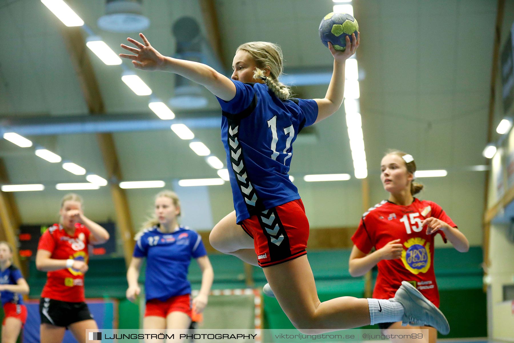 USM F16 Steg 4 Åhus Handboll-Skånela IF 20-26,dam,Skövde Idrottshall,Skövde,Sverige,Ungdoms-SM,Handboll,2019,216206