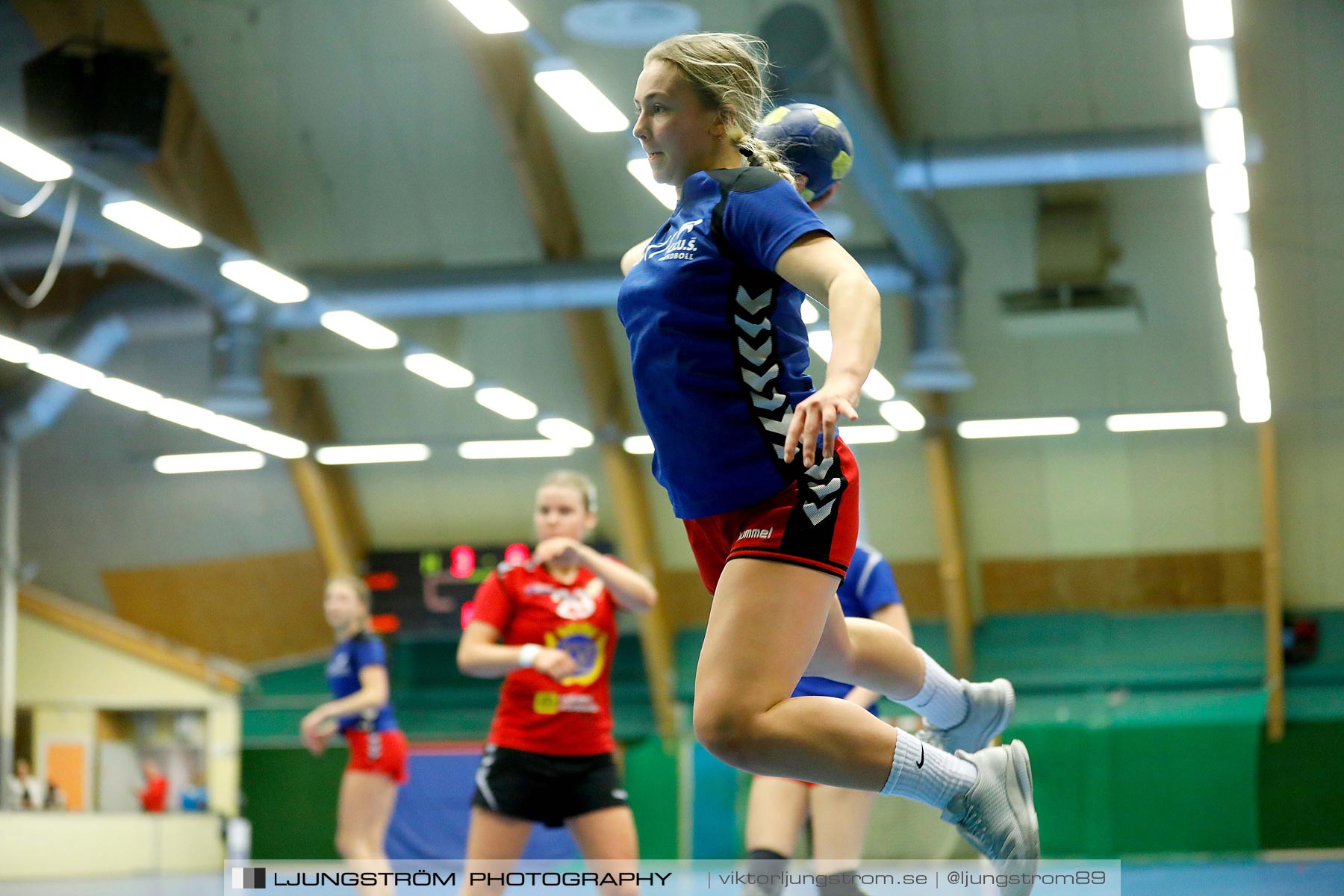 USM F16 Steg 4 Åhus Handboll-Skånela IF 20-26,dam,Skövde Idrottshall,Skövde,Sverige,Ungdoms-SM,Handboll,2019,216207