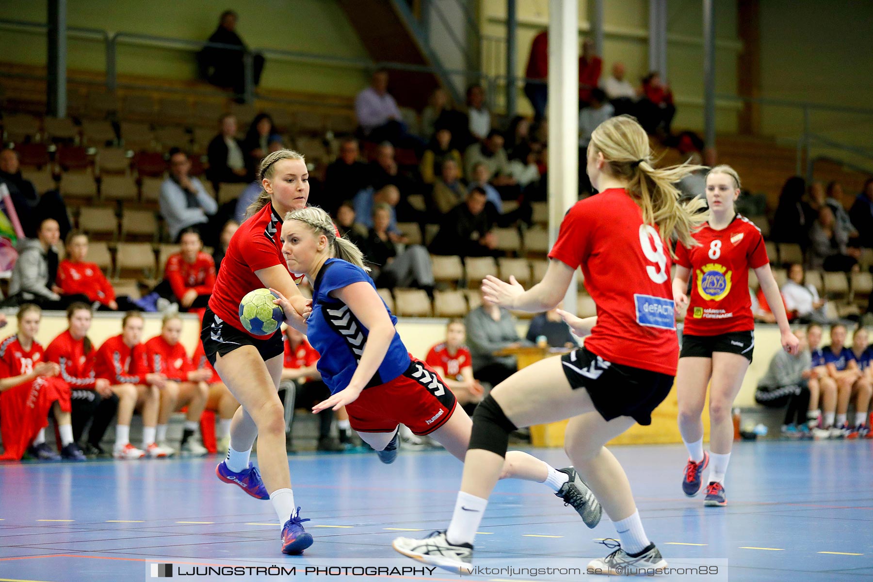 USM F16 Steg 4 Åhus Handboll-Skånela IF 20-26,dam,Skövde Idrottshall,Skövde,Sverige,Ungdoms-SM,Handboll,2019,216221