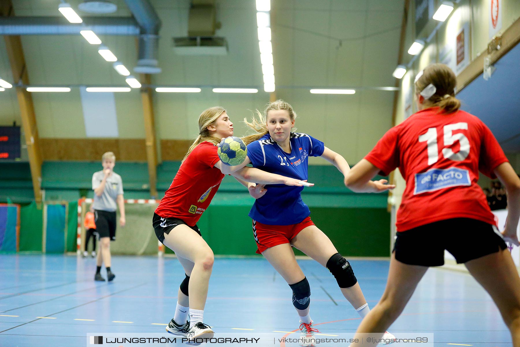 USM F16 Steg 4 Åhus Handboll-Skånela IF 20-26,dam,Skövde Idrottshall,Skövde,Sverige,Ungdoms-SM,Handboll,2019,216223