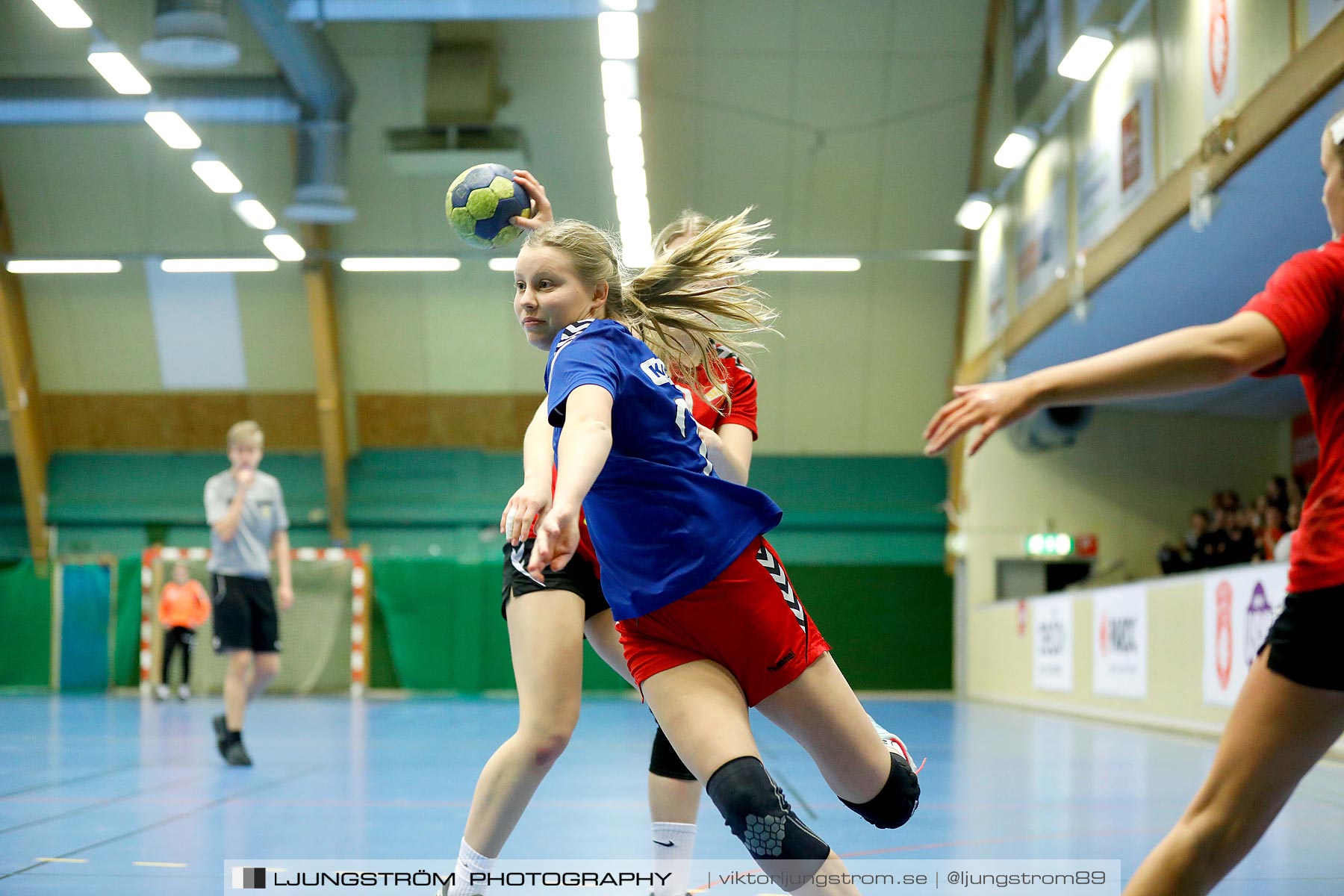 USM F16 Steg 4 Åhus Handboll-Skånela IF 20-26,dam,Skövde Idrottshall,Skövde,Sverige,Ungdoms-SM,Handboll,2019,216225