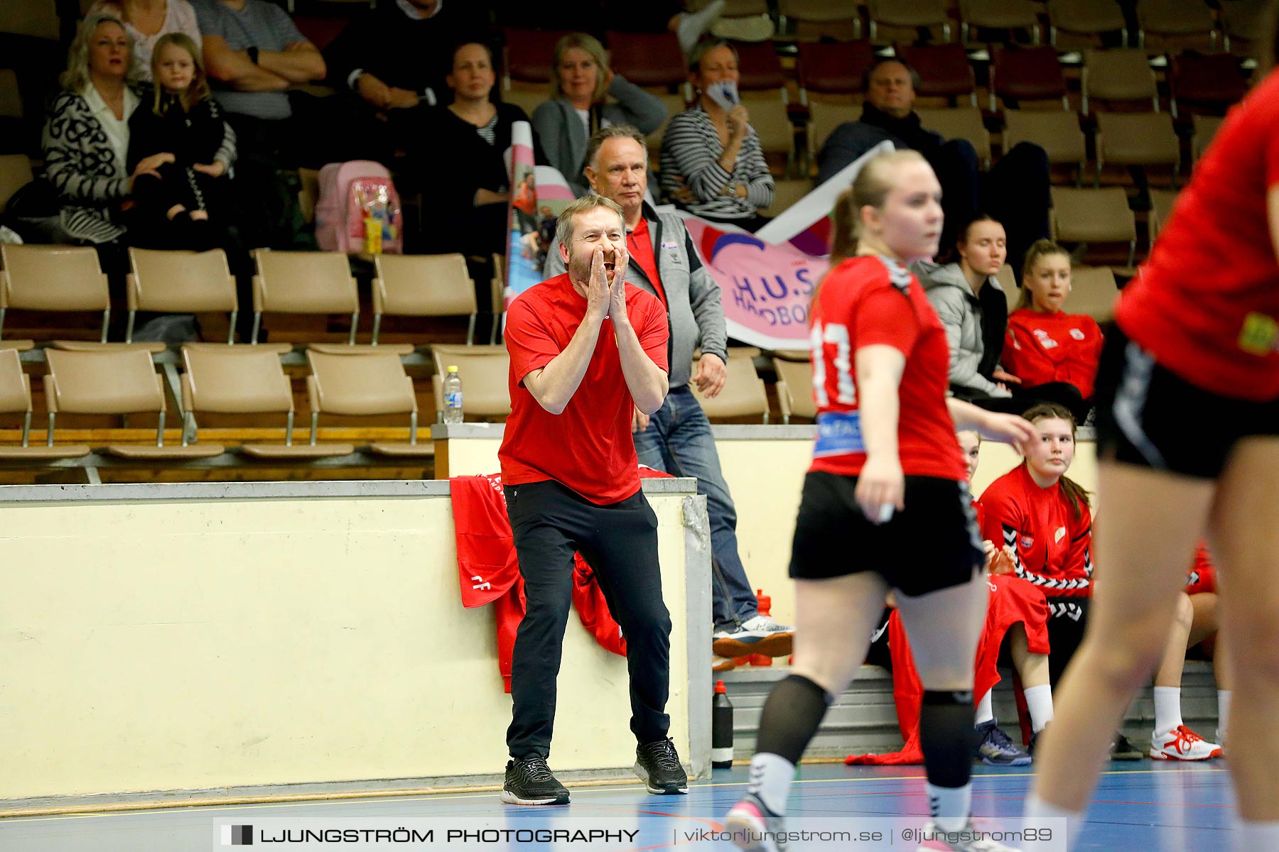 USM F16 Steg 4 Åhus Handboll-Skånela IF 20-26,dam,Skövde Idrottshall,Skövde,Sverige,Ungdoms-SM,Handboll,2019,216226