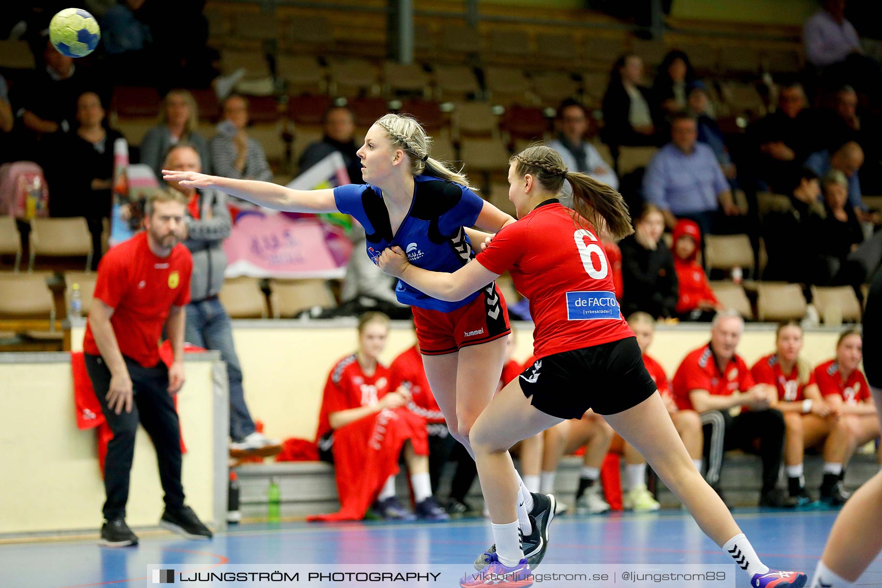 USM F16 Steg 4 Åhus Handboll-Skånela IF 20-26,dam,Skövde Idrottshall,Skövde,Sverige,Ungdoms-SM,Handboll,2019,216227