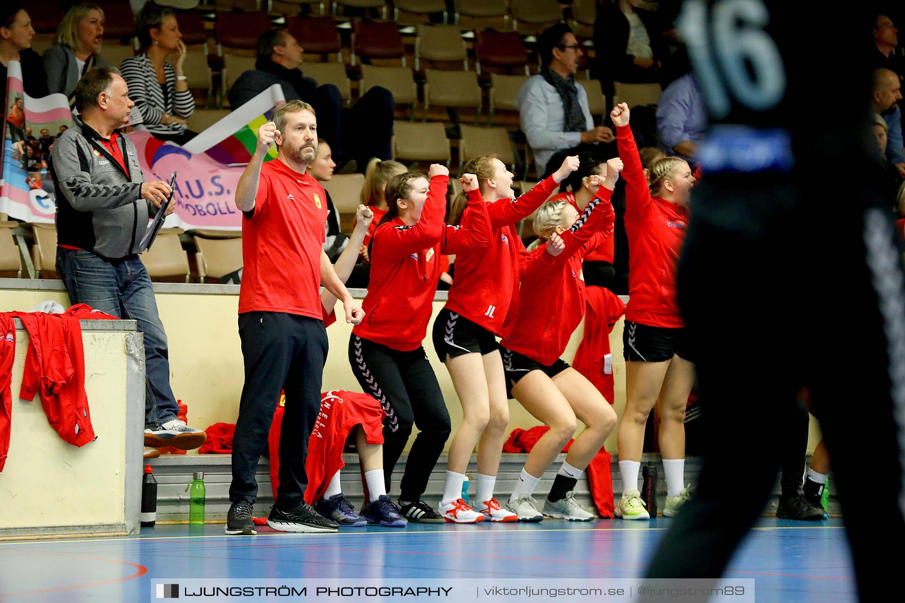 USM F16 Steg 4 Åhus Handboll-Skånela IF 20-26,dam,Skövde Idrottshall,Skövde,Sverige,Ungdoms-SM,Handboll,2019,216233