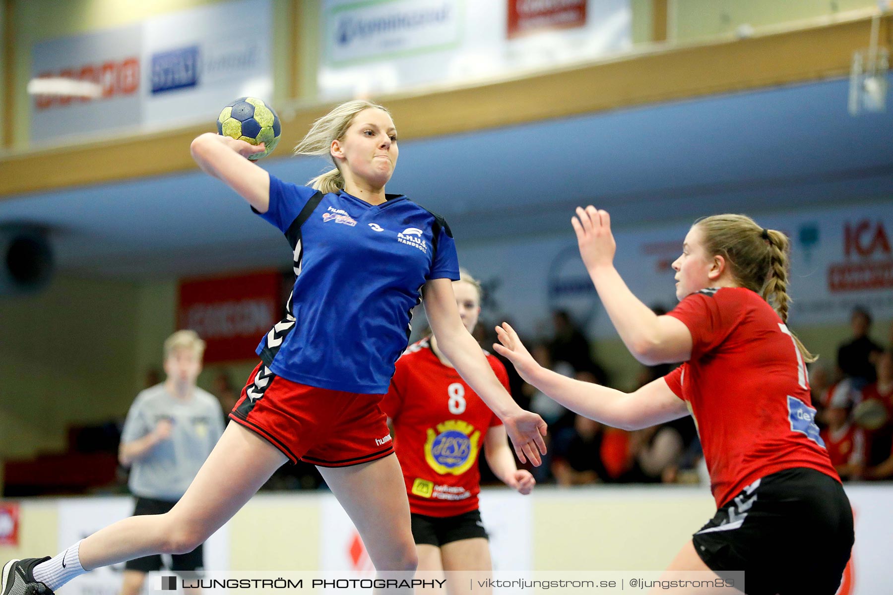 USM F16 Steg 4 Åhus Handboll-Skånela IF 20-26,dam,Skövde Idrottshall,Skövde,Sverige,Ungdoms-SM,Handboll,2019,216238