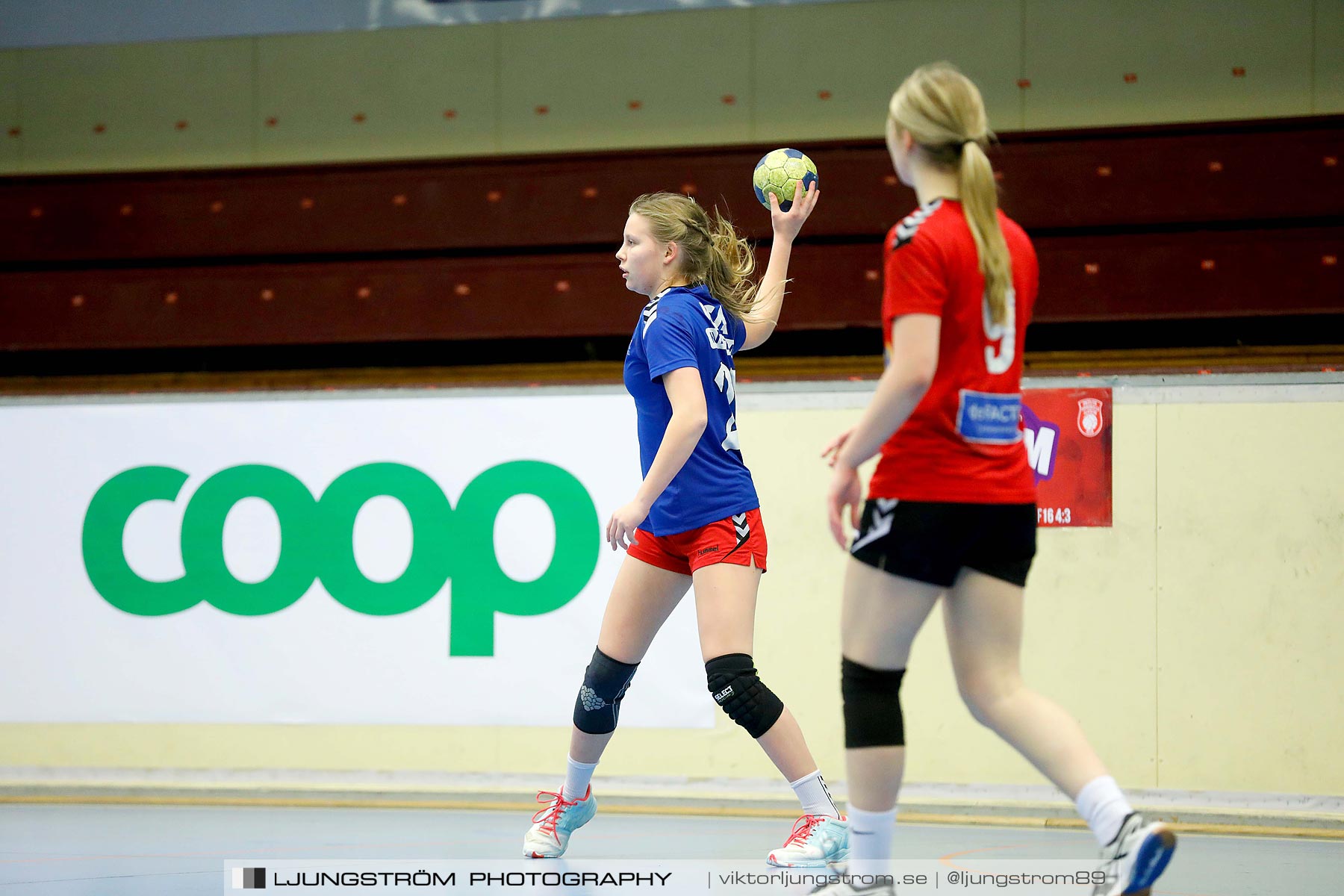 USM F16 Steg 4 Åhus Handboll-Skånela IF 20-26,dam,Skövde Idrottshall,Skövde,Sverige,Ungdoms-SM,Handboll,2019,216241