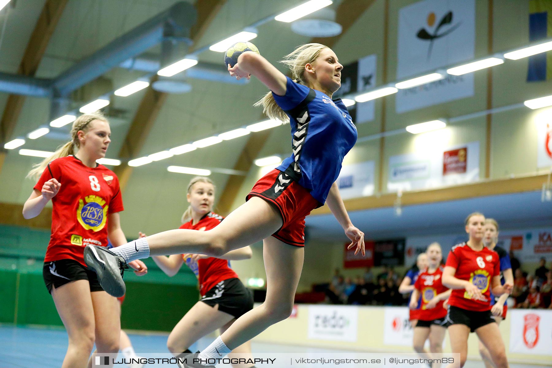 USM F16 Steg 4 Åhus Handboll-Skånela IF 20-26,dam,Skövde Idrottshall,Skövde,Sverige,Ungdoms-SM,Handboll,2019,216244