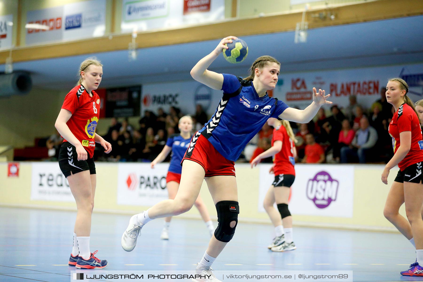 USM F16 Steg 4 Åhus Handboll-Skånela IF 20-26,dam,Skövde Idrottshall,Skövde,Sverige,Ungdoms-SM,Handboll,2019,216251