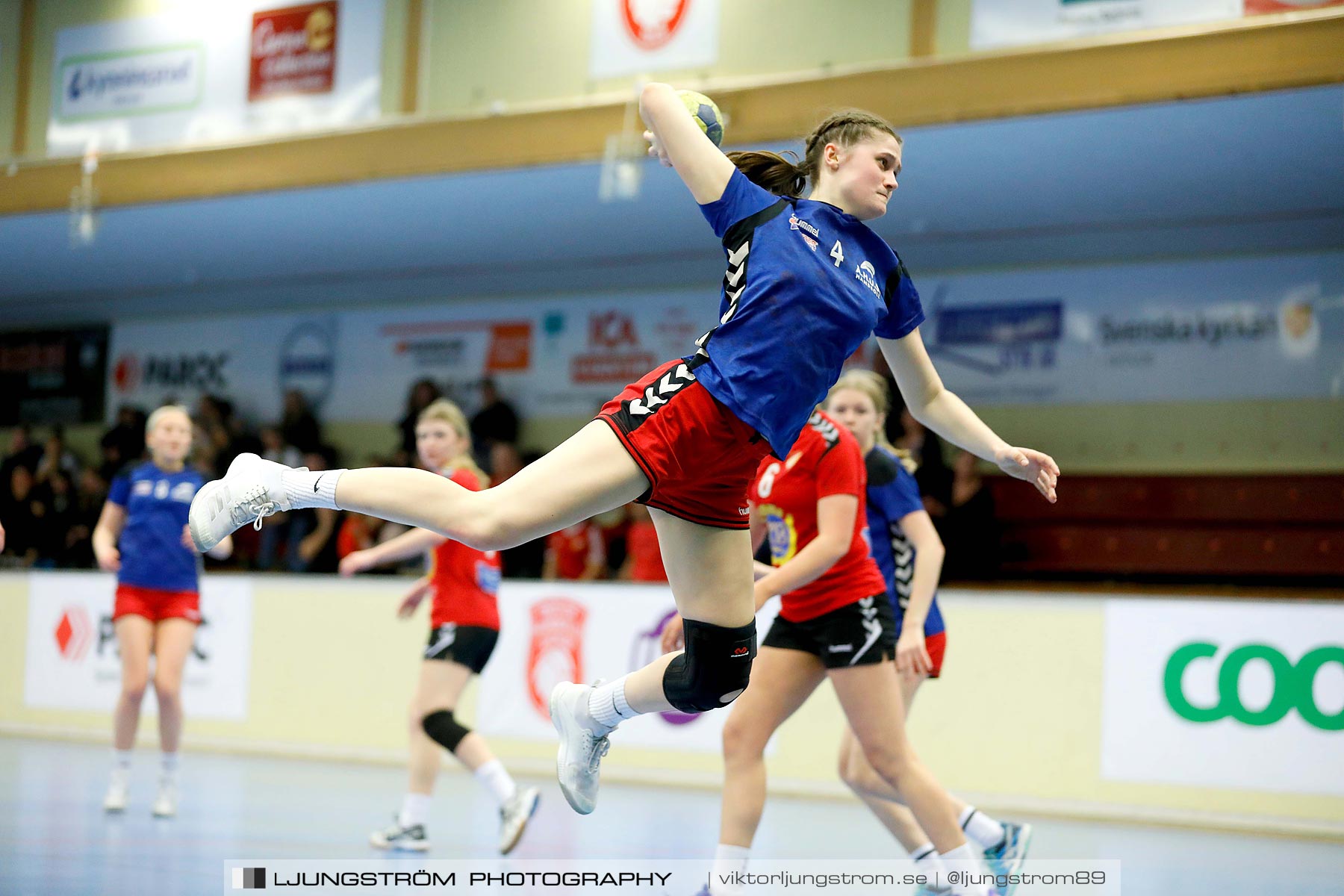 USM F16 Steg 4 Åhus Handboll-Skånela IF 20-26,dam,Skövde Idrottshall,Skövde,Sverige,Ungdoms-SM,Handboll,2019,216253