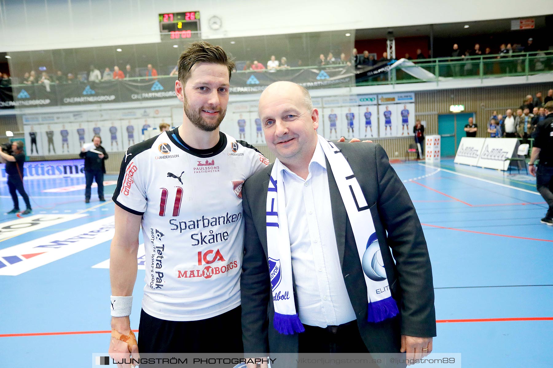 IFK Skövde HK-Lugi HF 1/4-final 1 27-26,herr,Arena Skövde,Skövde,Sverige,Handboll,,2019,216941