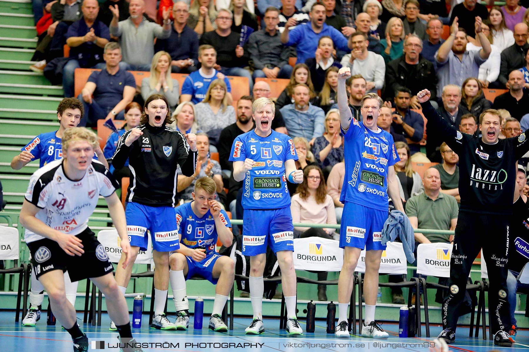 IFK Skövde HK-Lugi HF 1/4-final 1 27-26,herr,Arena Skövde,Skövde,Sverige,Handboll,,2019,217049