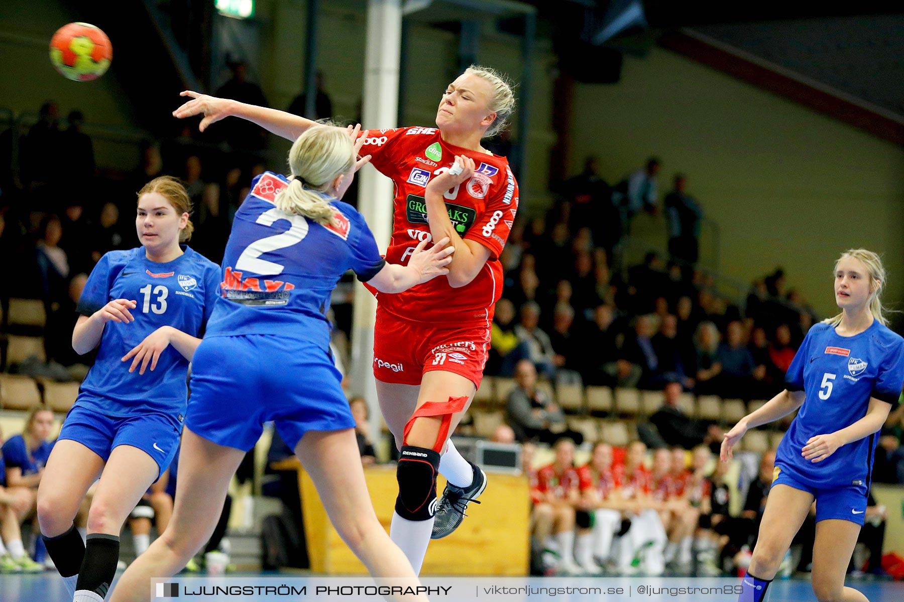 USM F18 Steg 4 Skövde HF-IFK Tumba HK 30-13,dam,Skövde Idrottshall,Skövde,Sverige,Ungdoms-SM,Handboll,2019,217149