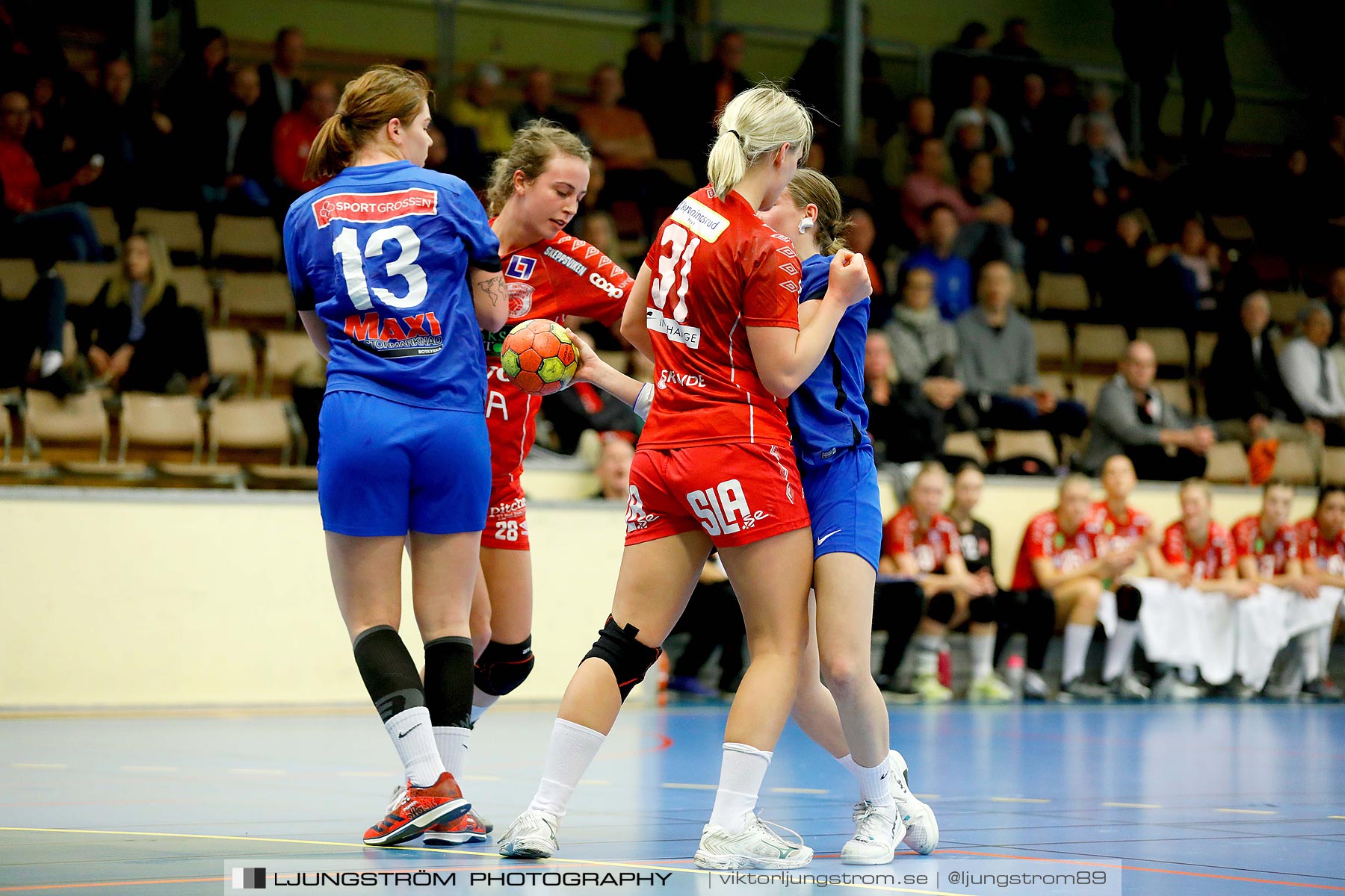 USM F18 Steg 4 Skövde HF-IFK Tumba HK 30-13,dam,Skövde Idrottshall,Skövde,Sverige,Ungdoms-SM,Handboll,2019,217167