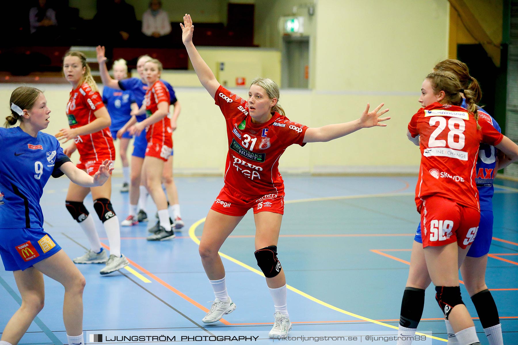 USM F18 Steg 4 Skövde HF-IFK Tumba HK 30-13,dam,Skövde Idrottshall,Skövde,Sverige,Ungdoms-SM,Handboll,2019,217174