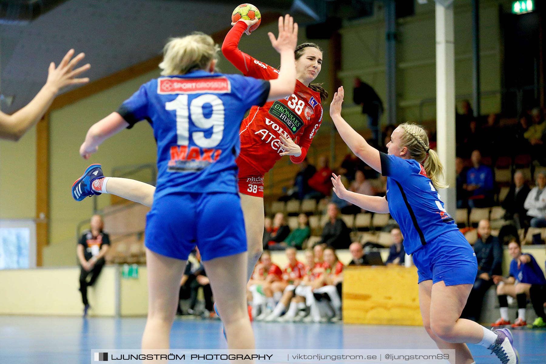 USM F18 Steg 4 Skövde HF-IFK Tumba HK 30-13,dam,Skövde Idrottshall,Skövde,Sverige,Ungdoms-SM,Handboll,2019,217205