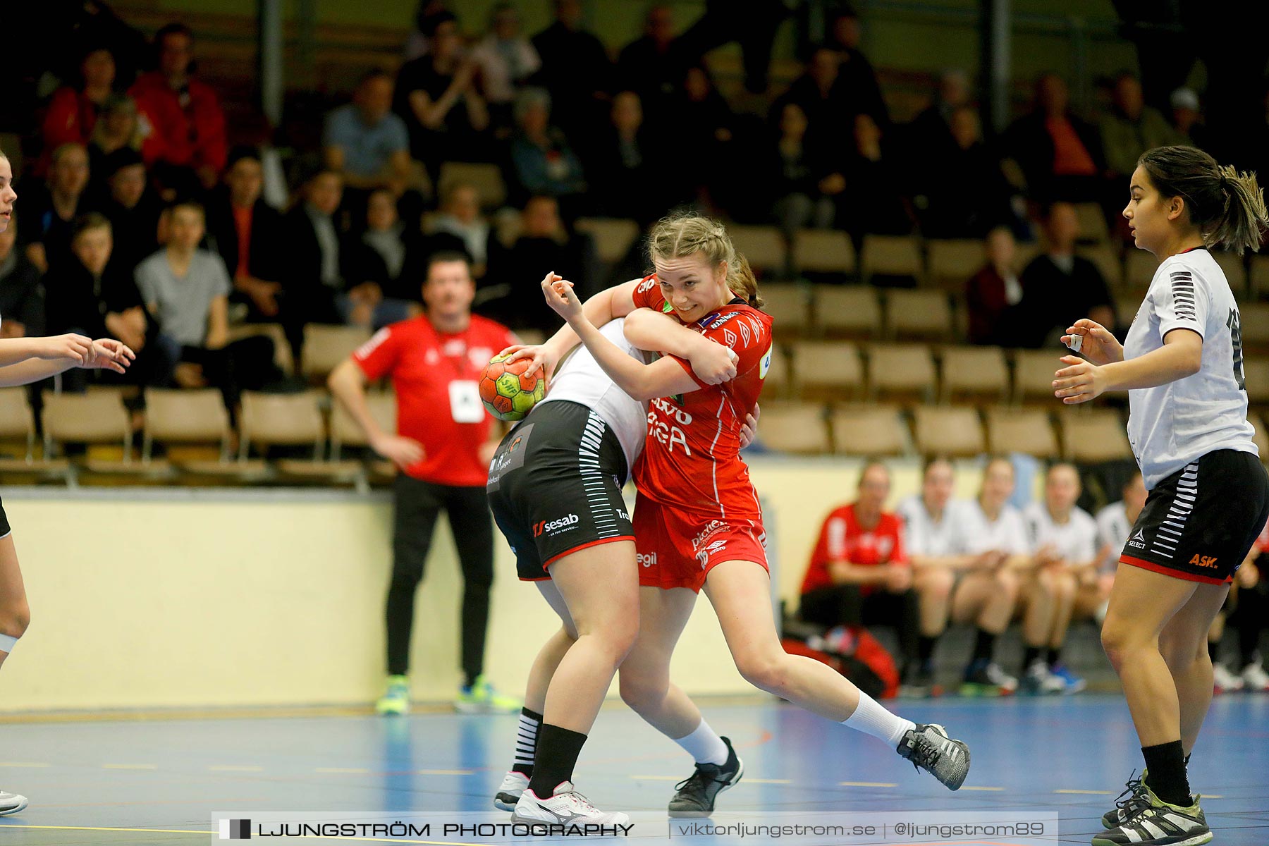 USM F18 Steg 4 Skövde HF-HK Malmö 29-14,dam,Skövde Idrottshall,Skövde,Sverige,Ungdoms-SM,Handboll,2019,217243