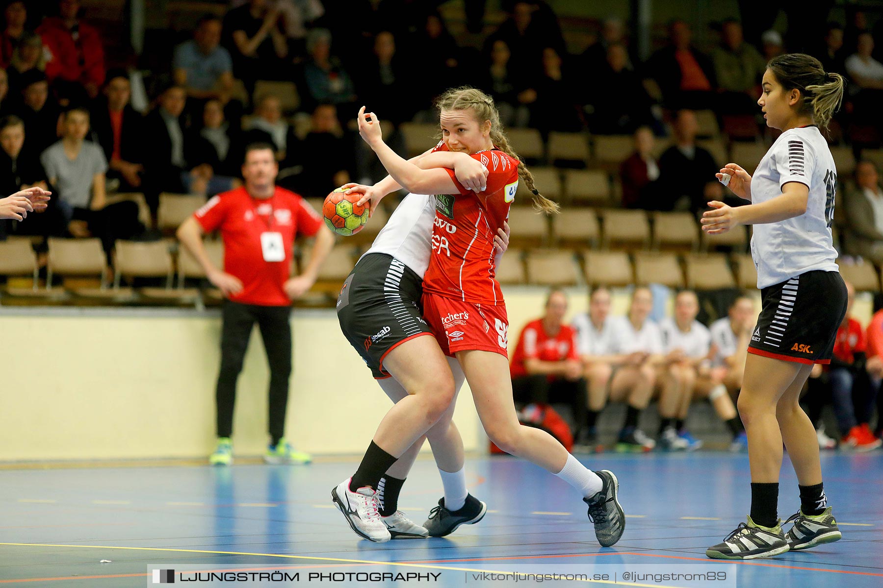 USM F18 Steg 4 Skövde HF-HK Malmö 29-14,dam,Skövde Idrottshall,Skövde,Sverige,Ungdoms-SM,Handboll,2019,217244