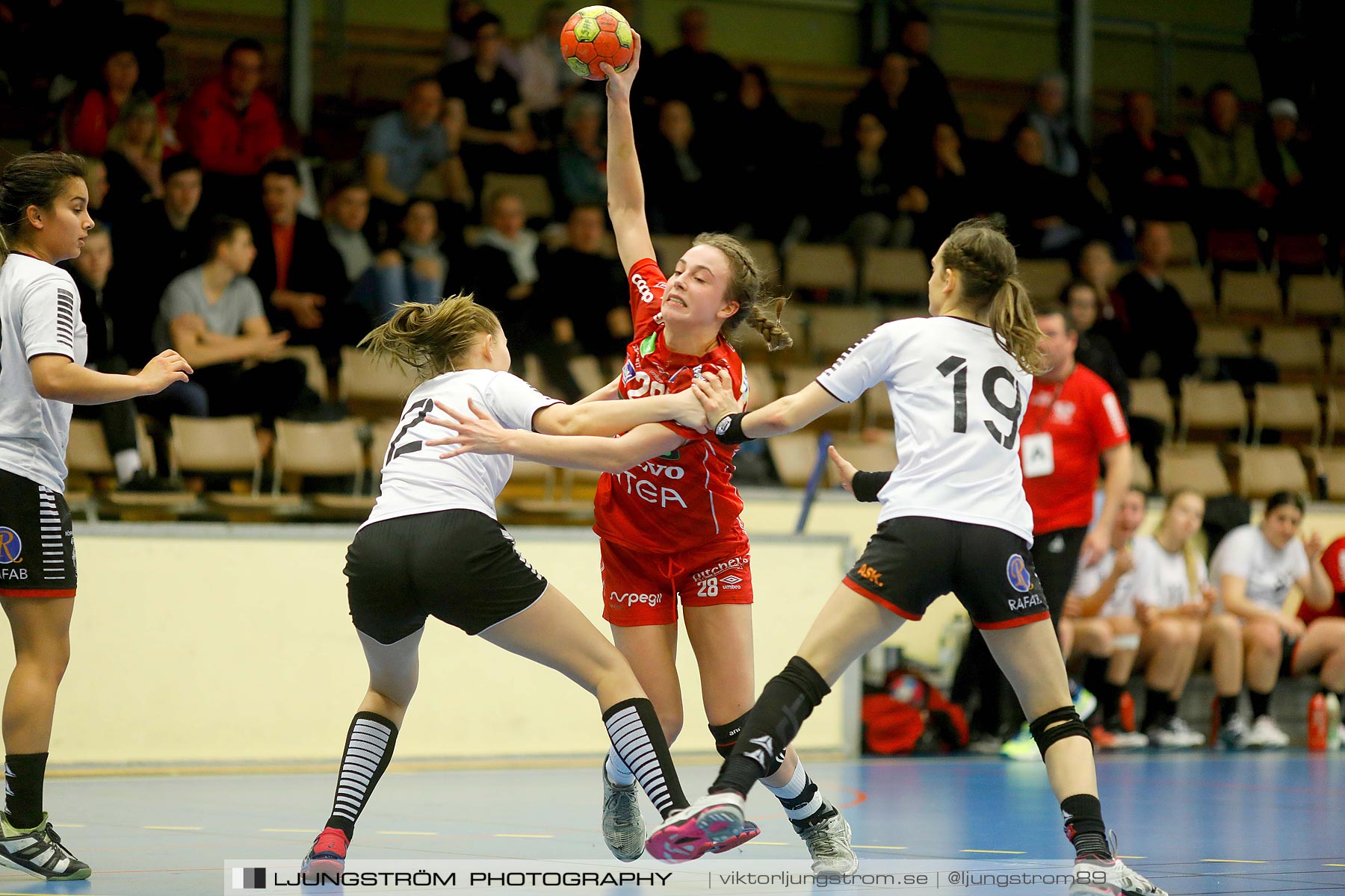 USM F18 Steg 4 Skövde HF-HK Malmö 29-14,dam,Skövde Idrottshall,Skövde,Sverige,Ungdoms-SM,Handboll,2019,217266