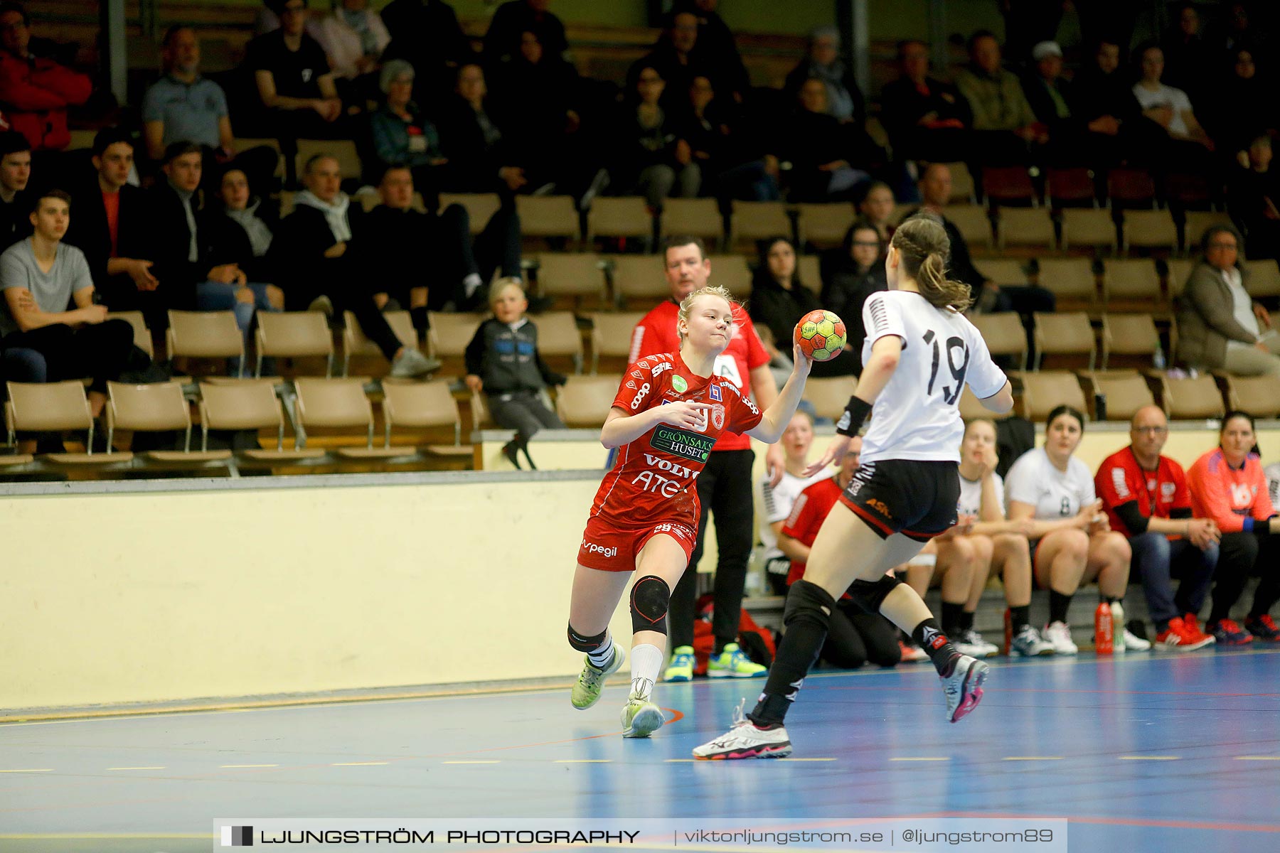 USM F18 Steg 4 Skövde HF-HK Malmö 29-14,dam,Skövde Idrottshall,Skövde,Sverige,Ungdoms-SM,Handboll,2019,217272