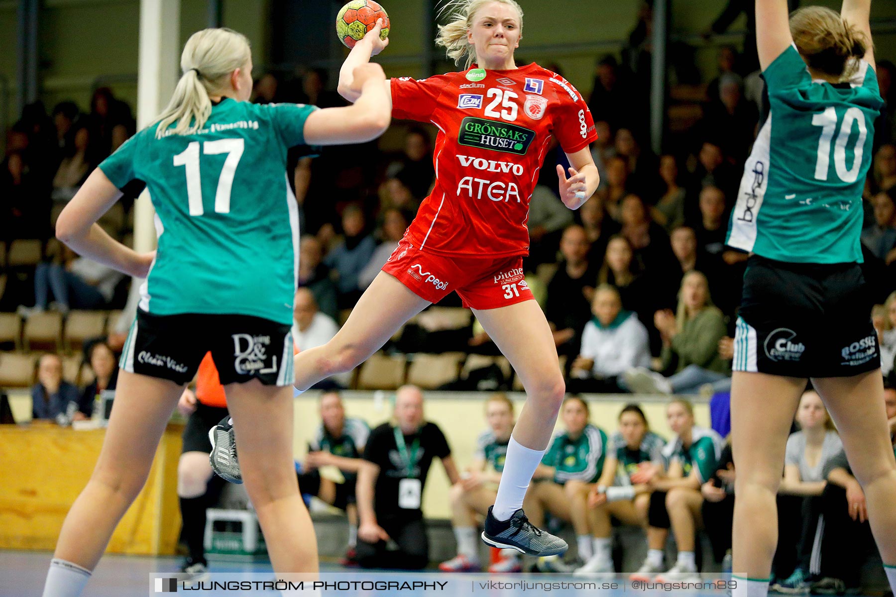 USM F18 Steg 4 Skövde HF-Kungälvs HK 23-19,dam,Skövde Idrottshall,Skövde,Sverige,Ungdoms-SM,Handboll,2019,217374