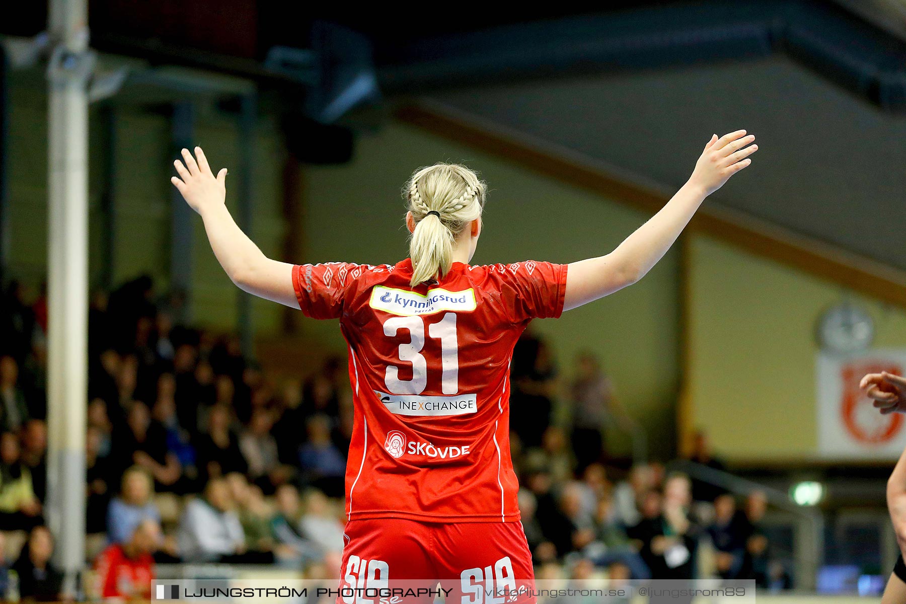 USM F18 Steg 4 Skövde HF-Kungälvs HK 23-19,dam,Skövde Idrottshall,Skövde,Sverige,Ungdoms-SM,Handboll,2019,217383