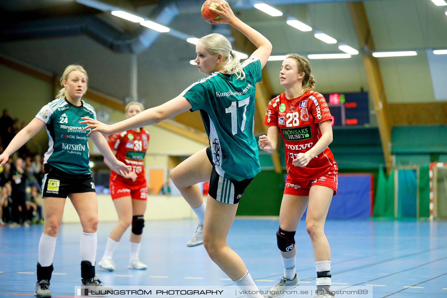 USM F18 Steg 4 Skövde HF-Kungälvs HK 23-19,dam,Skövde Idrottshall,Skövde,Sverige,Ungdoms-SM,Handboll,2019,217400