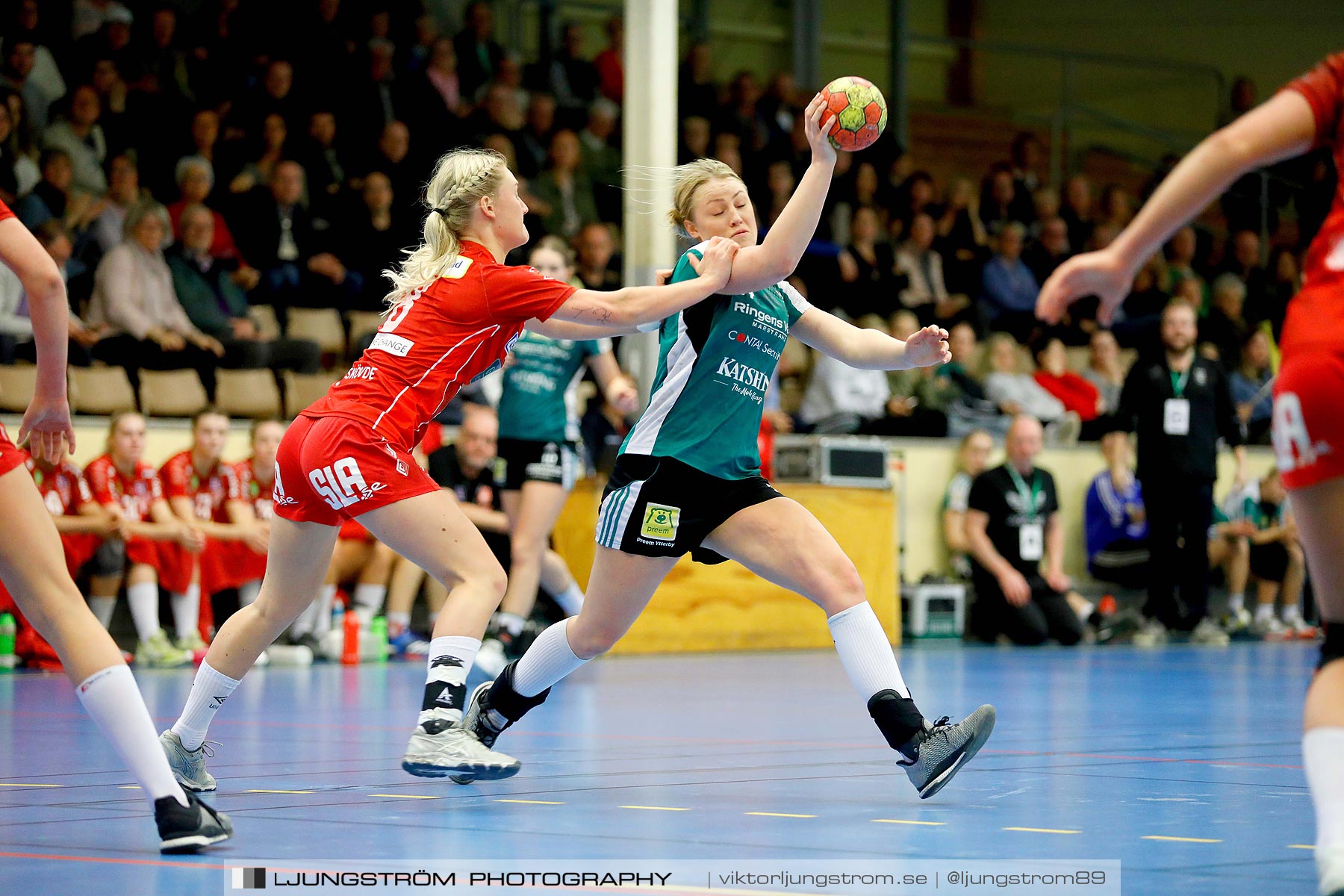 USM F18 Steg 4 Skövde HF-Kungälvs HK 23-19,dam,Skövde Idrottshall,Skövde,Sverige,Ungdoms-SM,Handboll,2019,217404