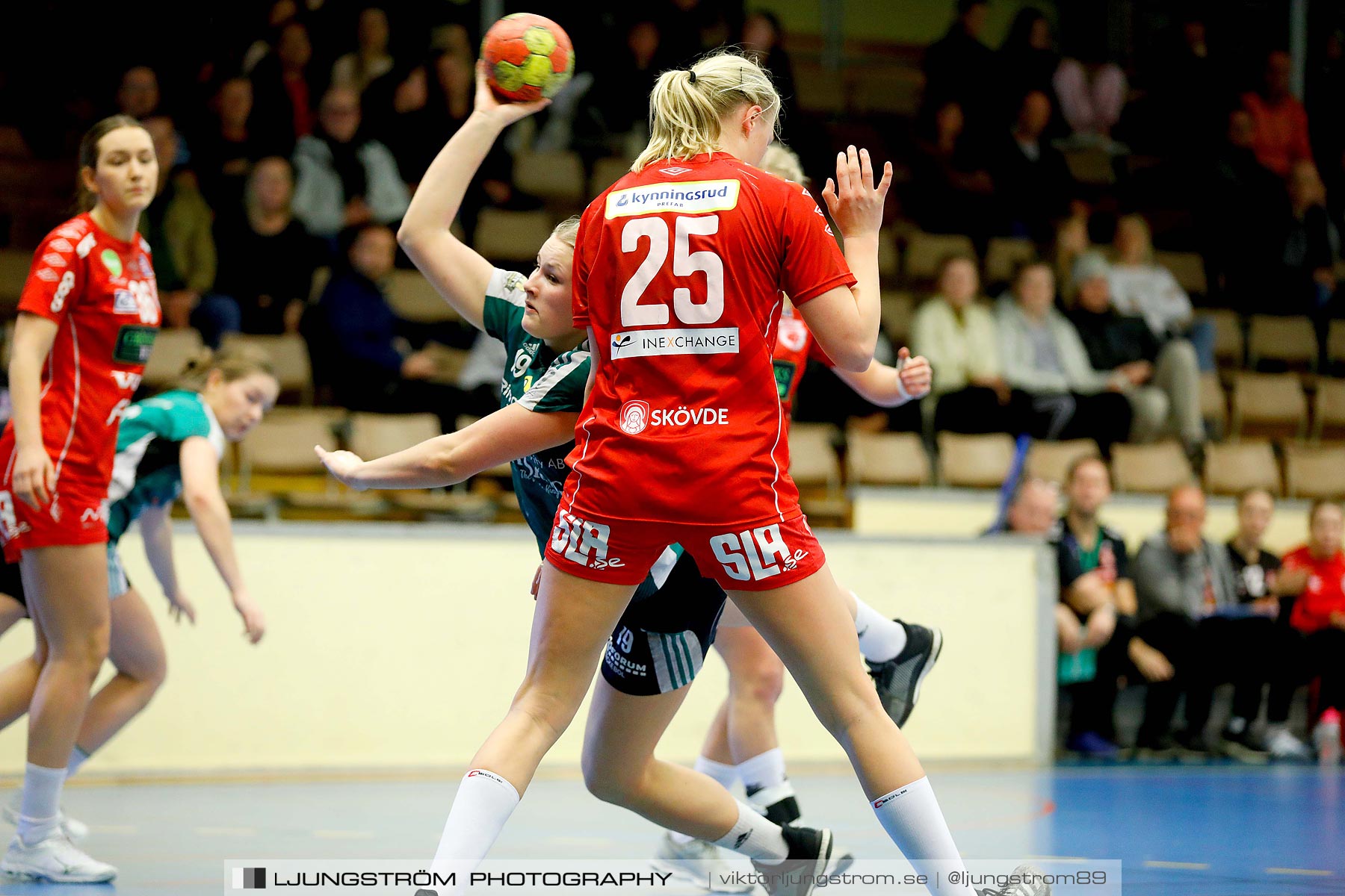 USM F18 Steg 4 Skövde HF-Kungälvs HK 23-19,dam,Skövde Idrottshall,Skövde,Sverige,Ungdoms-SM,Handboll,2019,217410