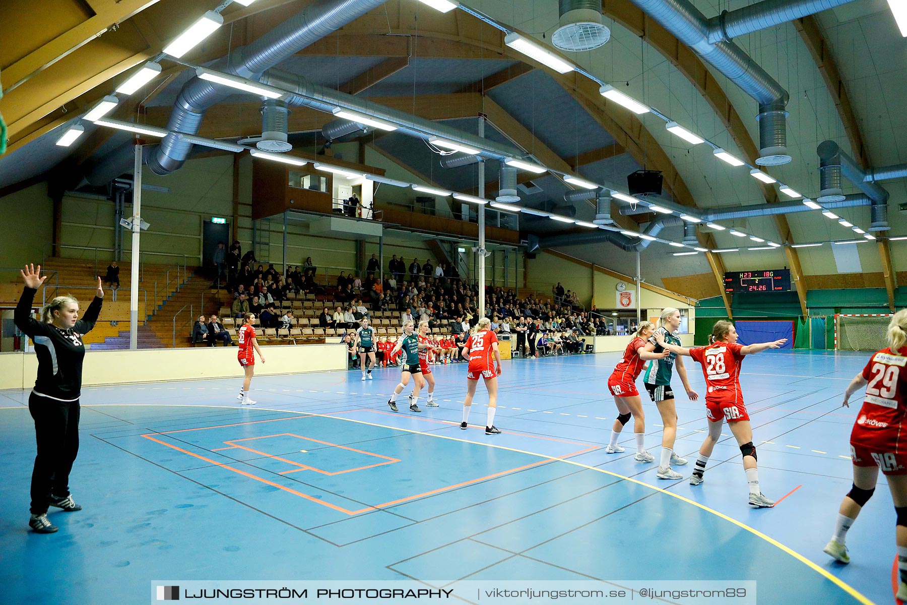 USM F18 Steg 4 Skövde HF-Kungälvs HK 23-19,dam,Skövde Idrottshall,Skövde,Sverige,Ungdoms-SM,Handboll,2019,217413