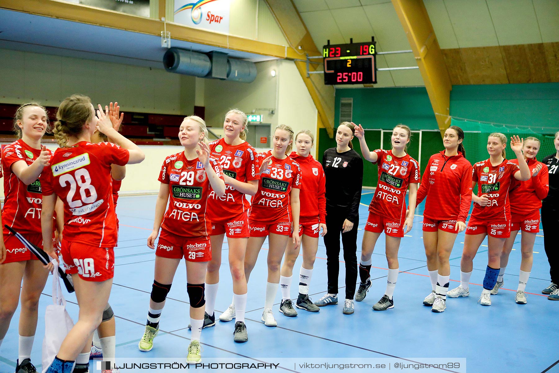 USM F18 Steg 4 Skövde HF-Kungälvs HK 23-19,dam,Skövde Idrottshall,Skövde,Sverige,Ungdoms-SM,Handboll,2019,217428