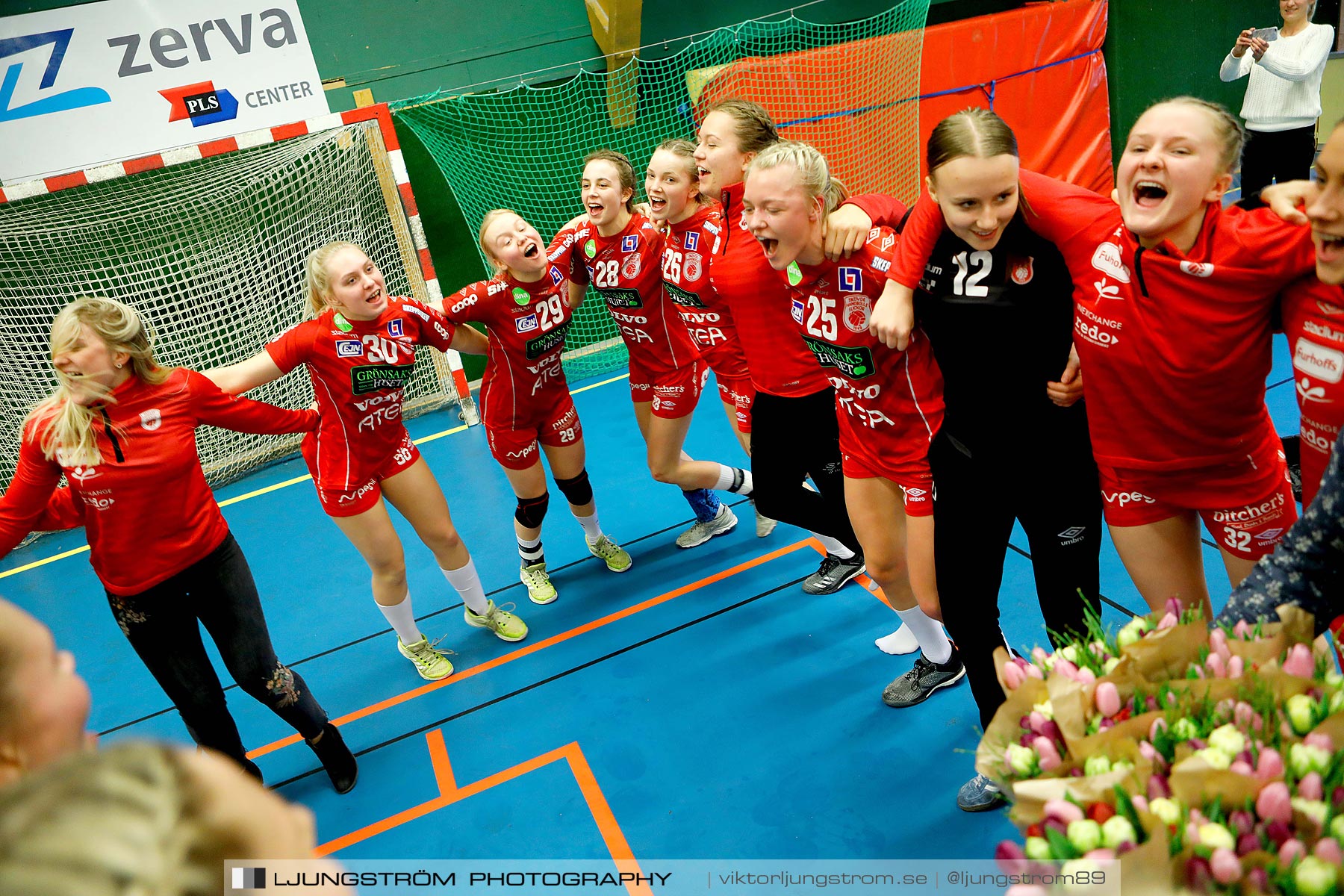 USM F18 Steg 4 Skövde HF-Kungälvs HK 23-19,dam,Skövde Idrottshall,Skövde,Sverige,Ungdoms-SM,Handboll,2019,217437