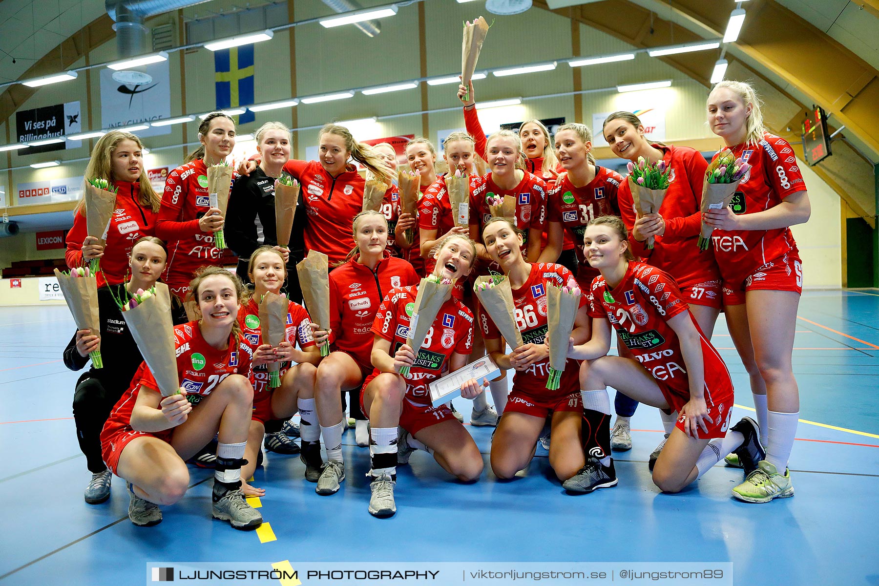 USM F18 Steg 4 Skövde HF-Kungälvs HK 23-19,dam,Skövde Idrottshall,Skövde,Sverige,Ungdoms-SM,Handboll,2019,217441