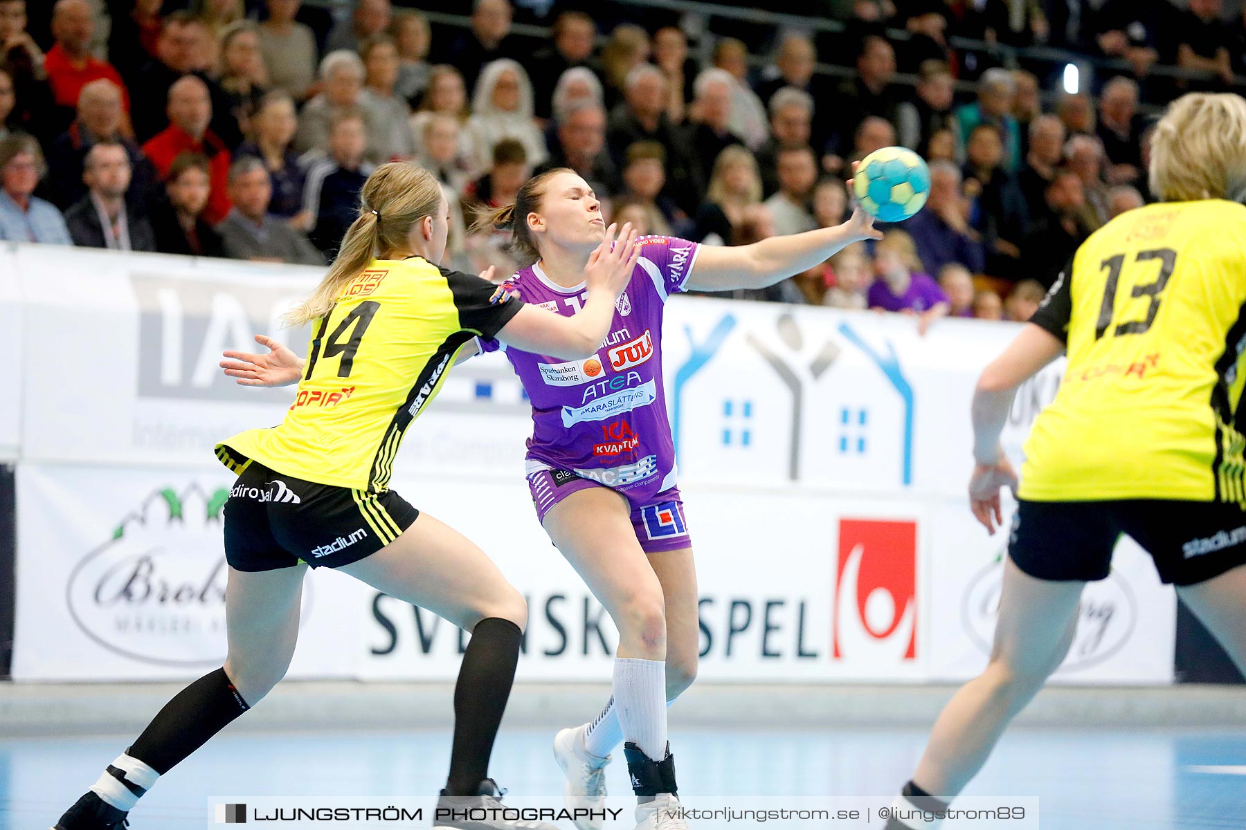 Skara HF-IK Sävehof 1/4-final 2 19-24,dam,Skara Idrottshall,Skara,Sverige,Handboll,,2019,217458