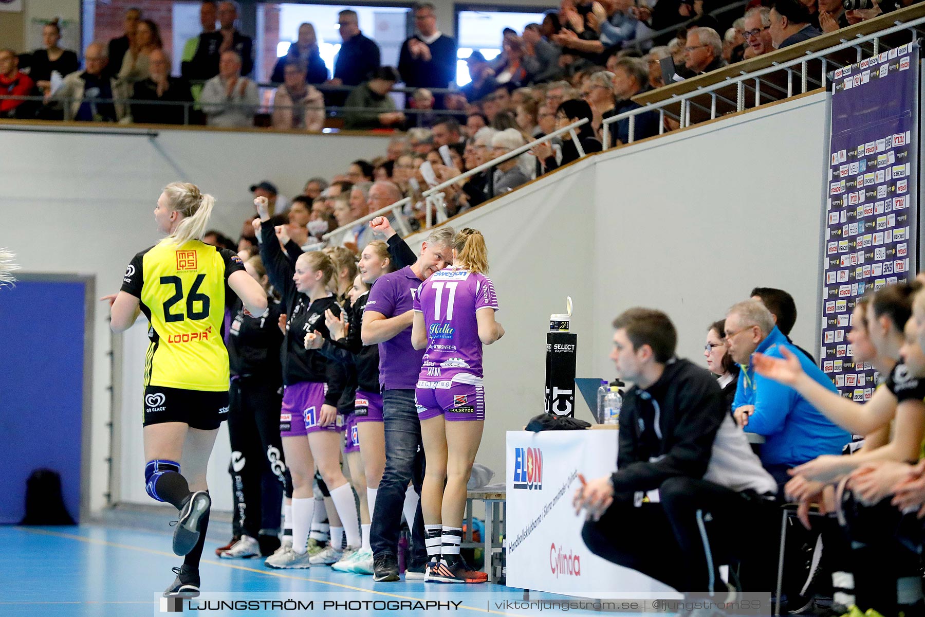 Skara HF-IK Sävehof 1/4-final 2 19-24,dam,Skara Idrottshall,Skara,Sverige,Handboll,,2019,217476